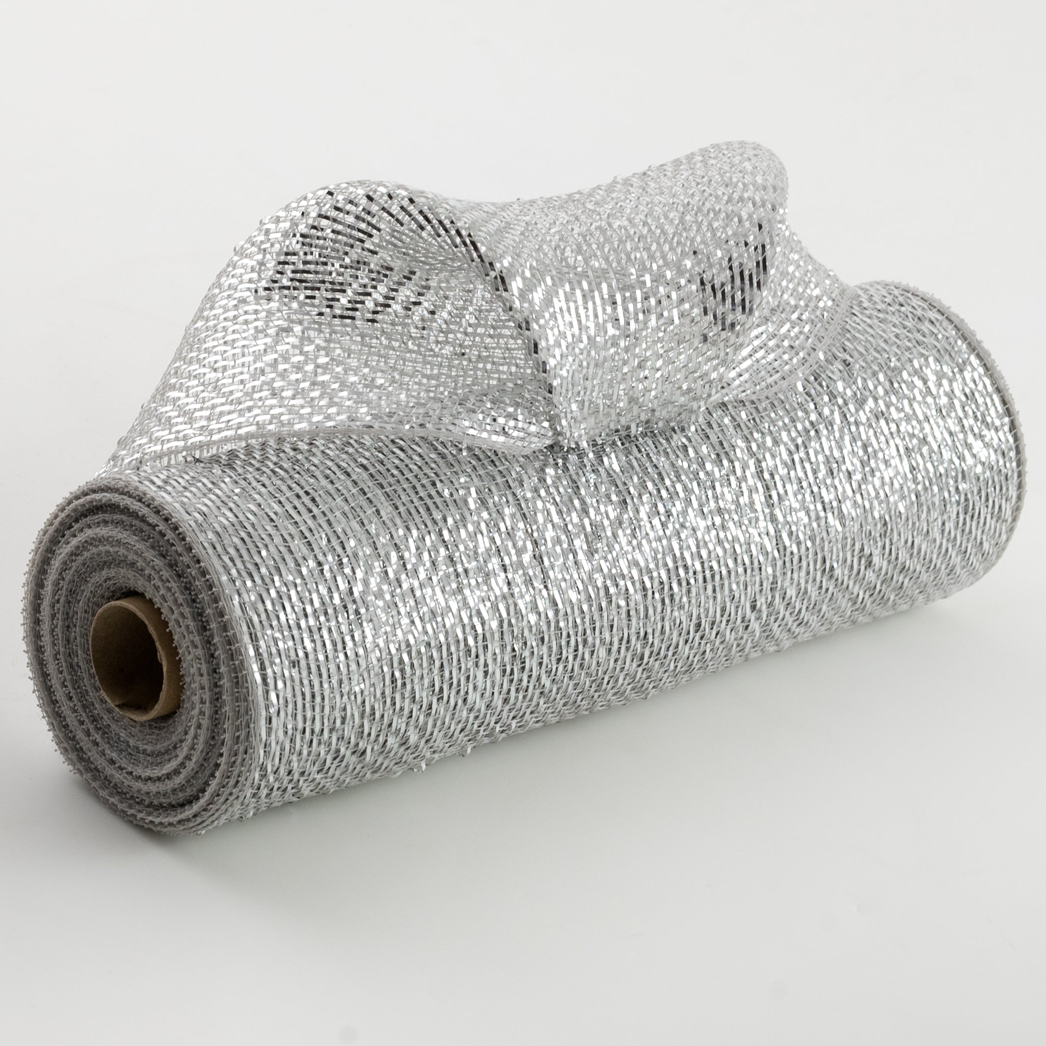 10" All Foil Metallic Mesh: Silver