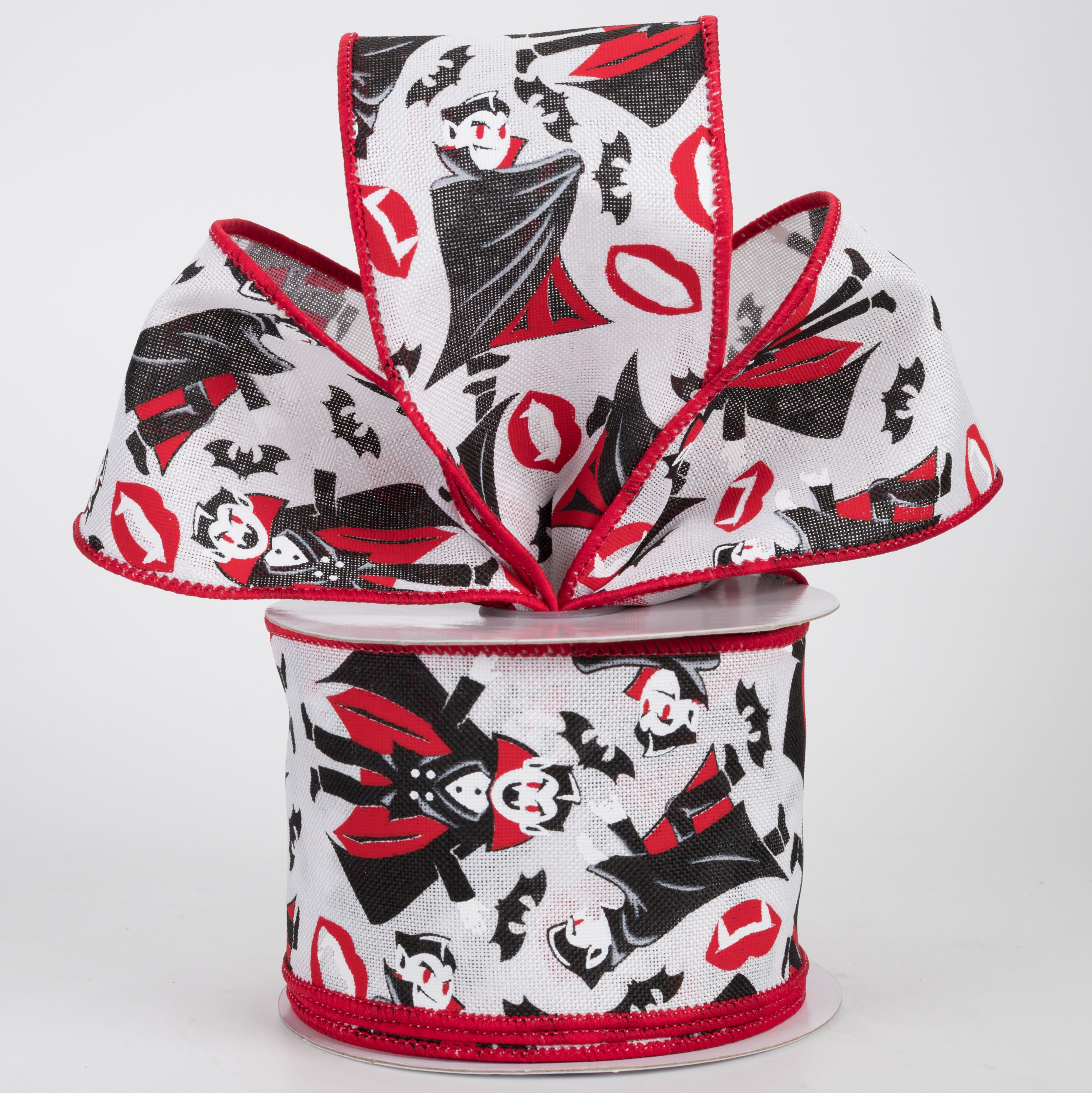 2.5" Vampires, Bats & Fangs Ribbon (10 Yards)