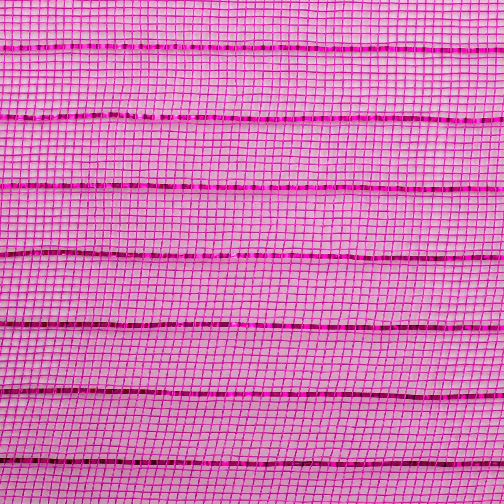 10" Metallic Fine Weave Deco Mesh: Hot Pink