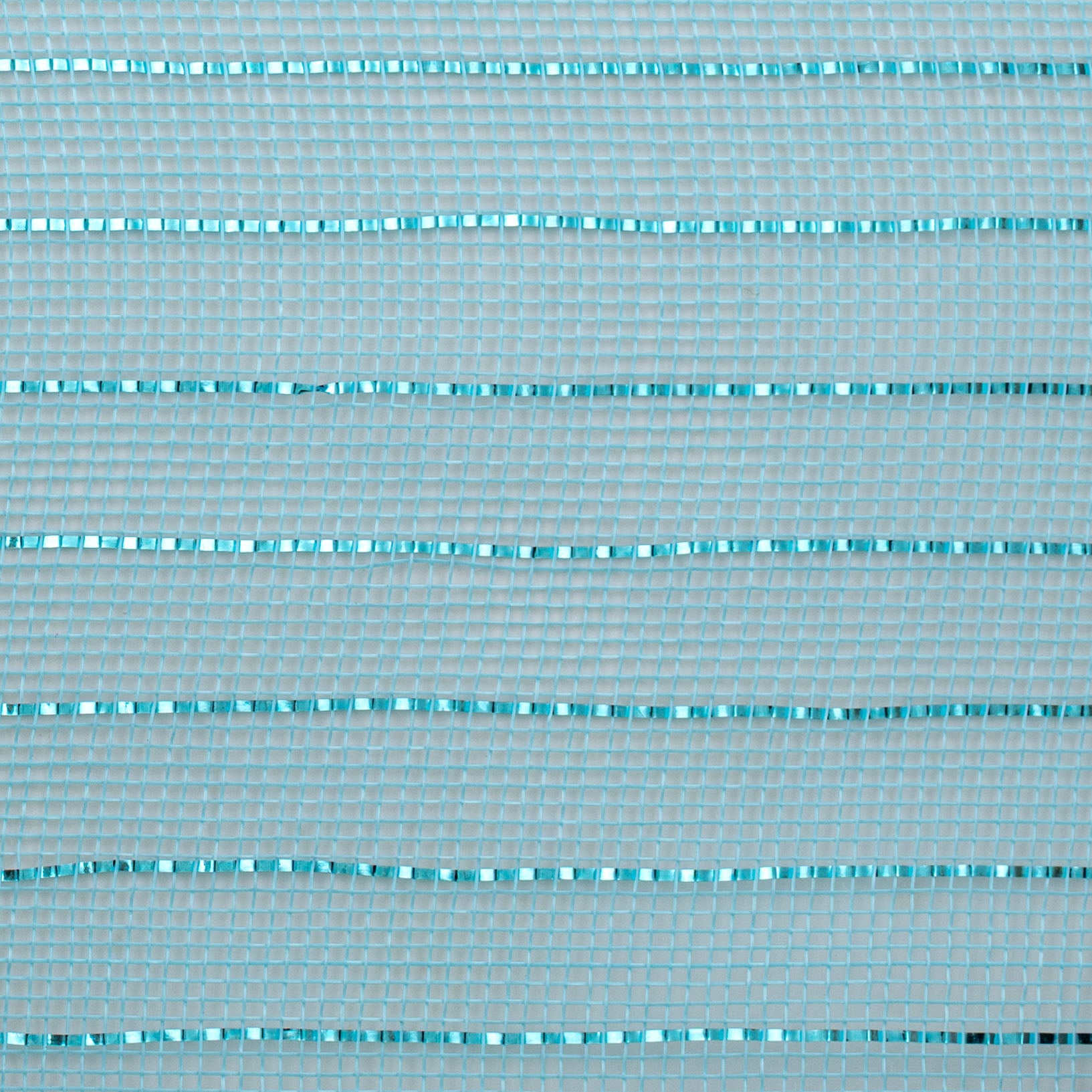 10" Metallic Fine Weave Deco Mesh: Light Blue