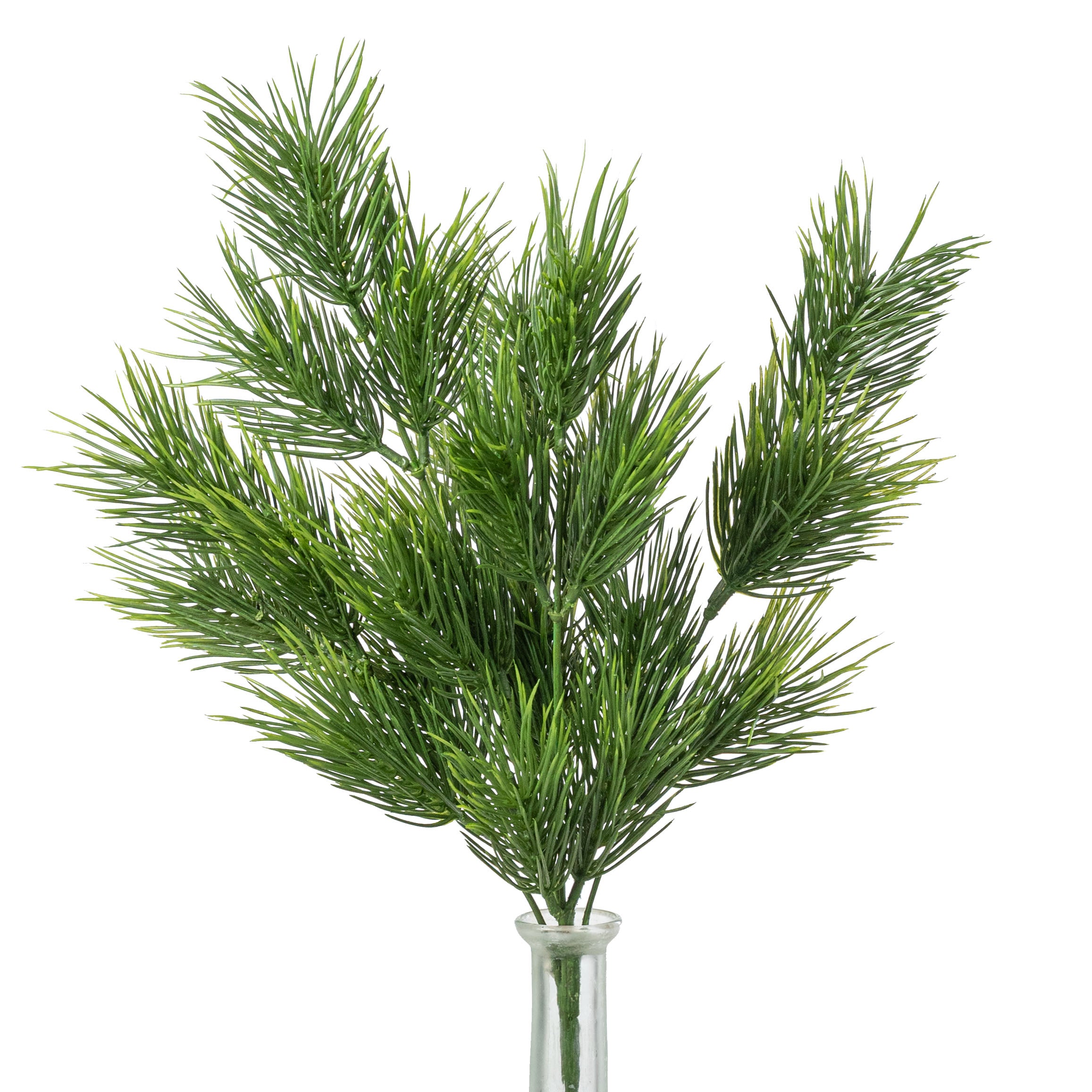 17" Plastic Larch Pine Bush (5 Stem)
