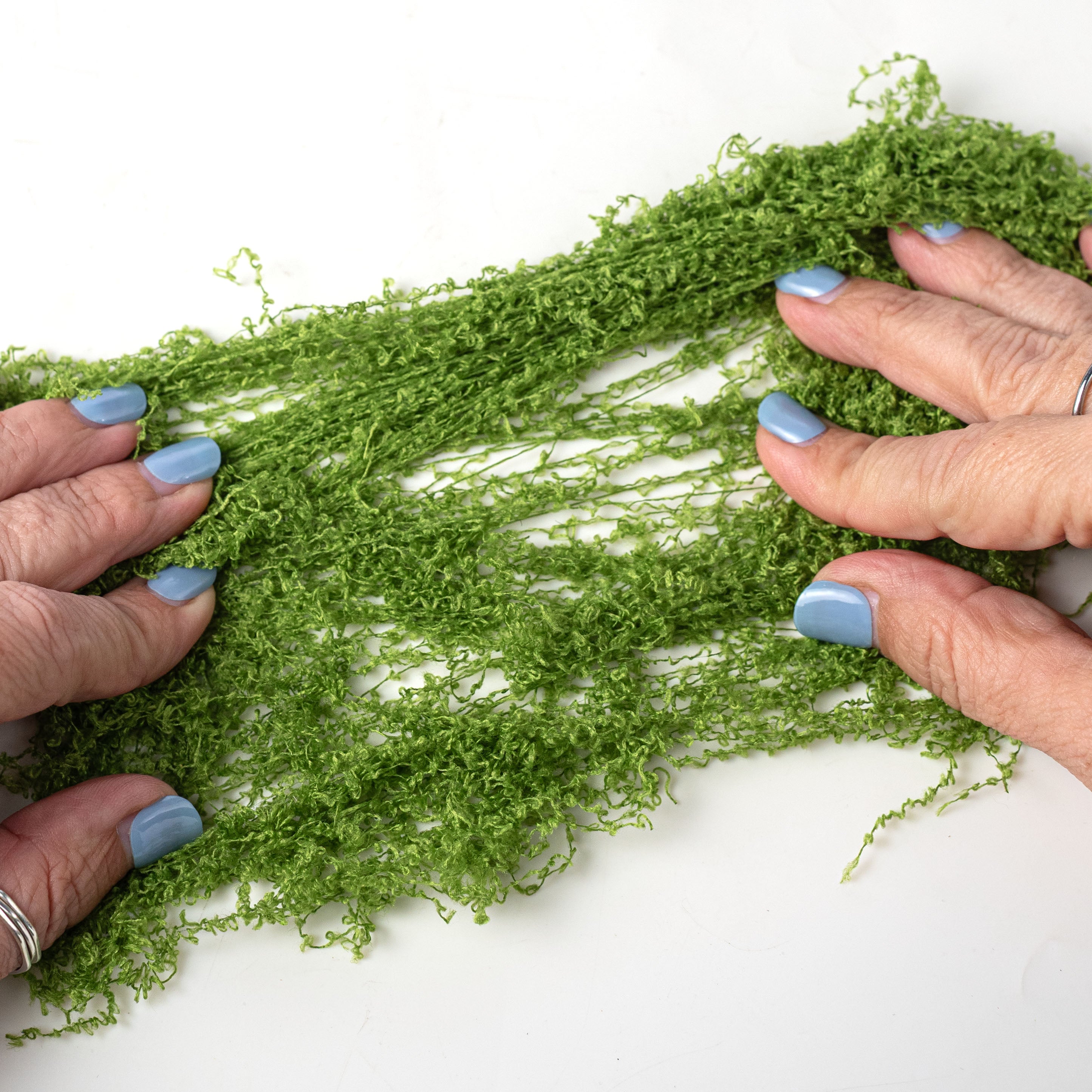 Artificial Fabric Moss: Light Fresh Green (100 Gram Bag)