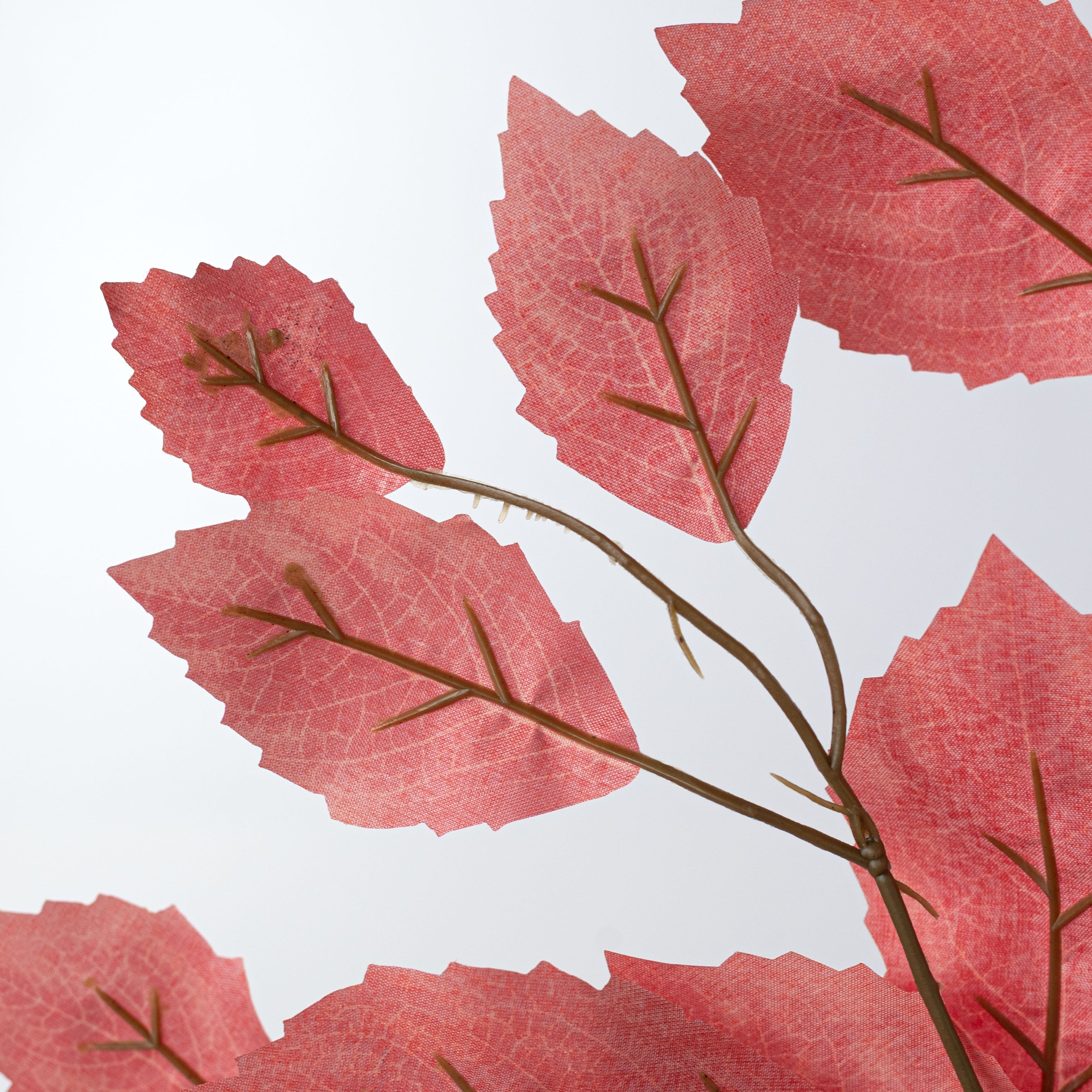 28" Rose Leaf Sprays: Red (12)