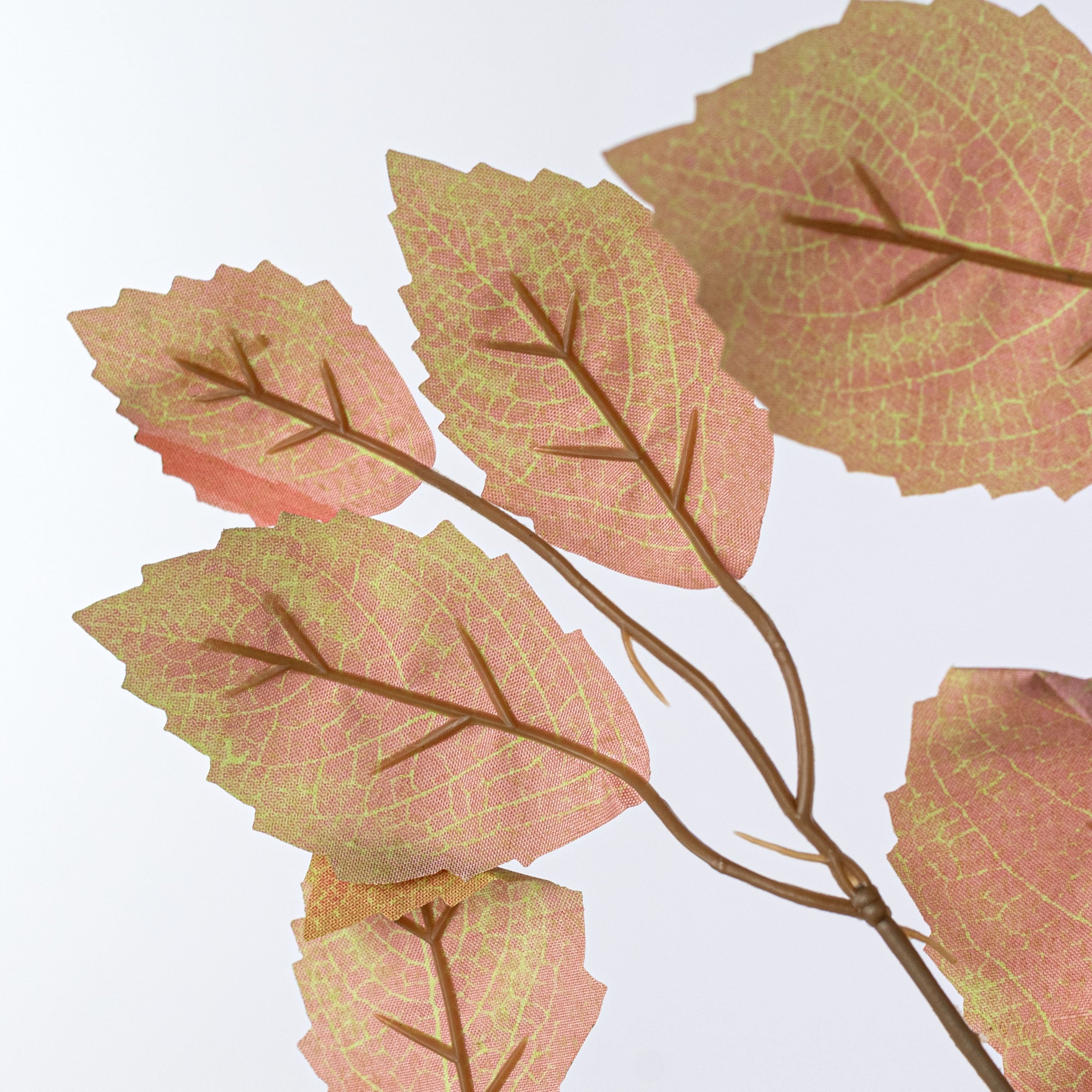 28" Rose Leaf Sprays: Terracotta & Green (12)