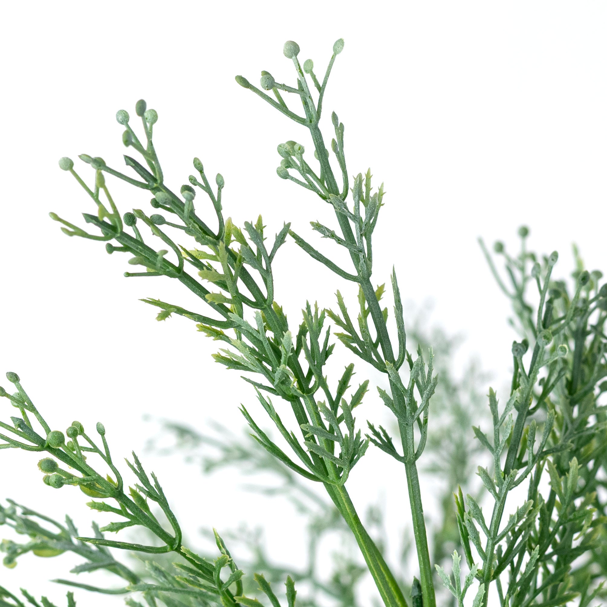 14" Seeded Grass Bush: Dusty Green (7 Stem)