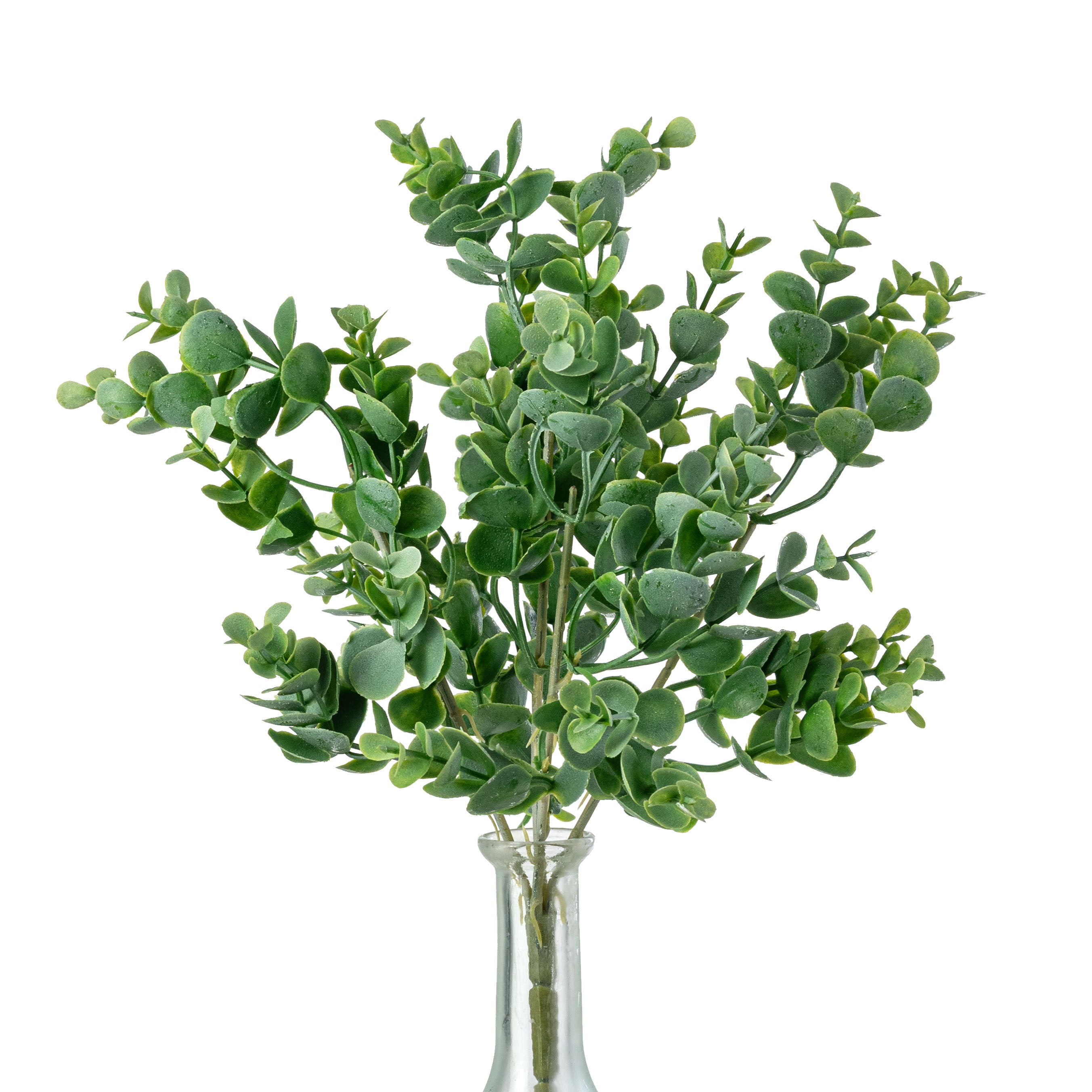 14" Eucalyptus Bush: Dusty Green (5 Stem)
