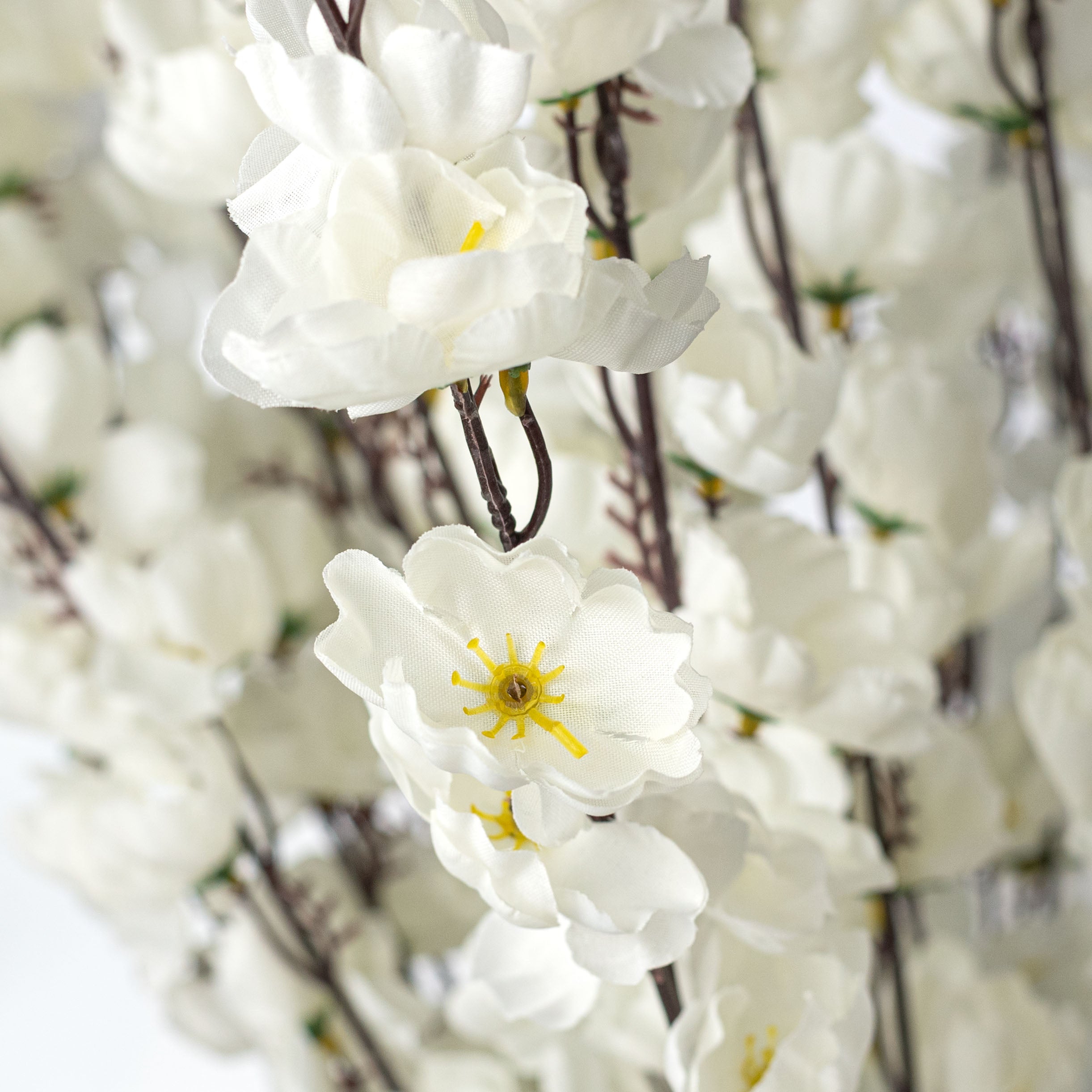 25" Cherry Blossom Bush: Cream (18 Stem)