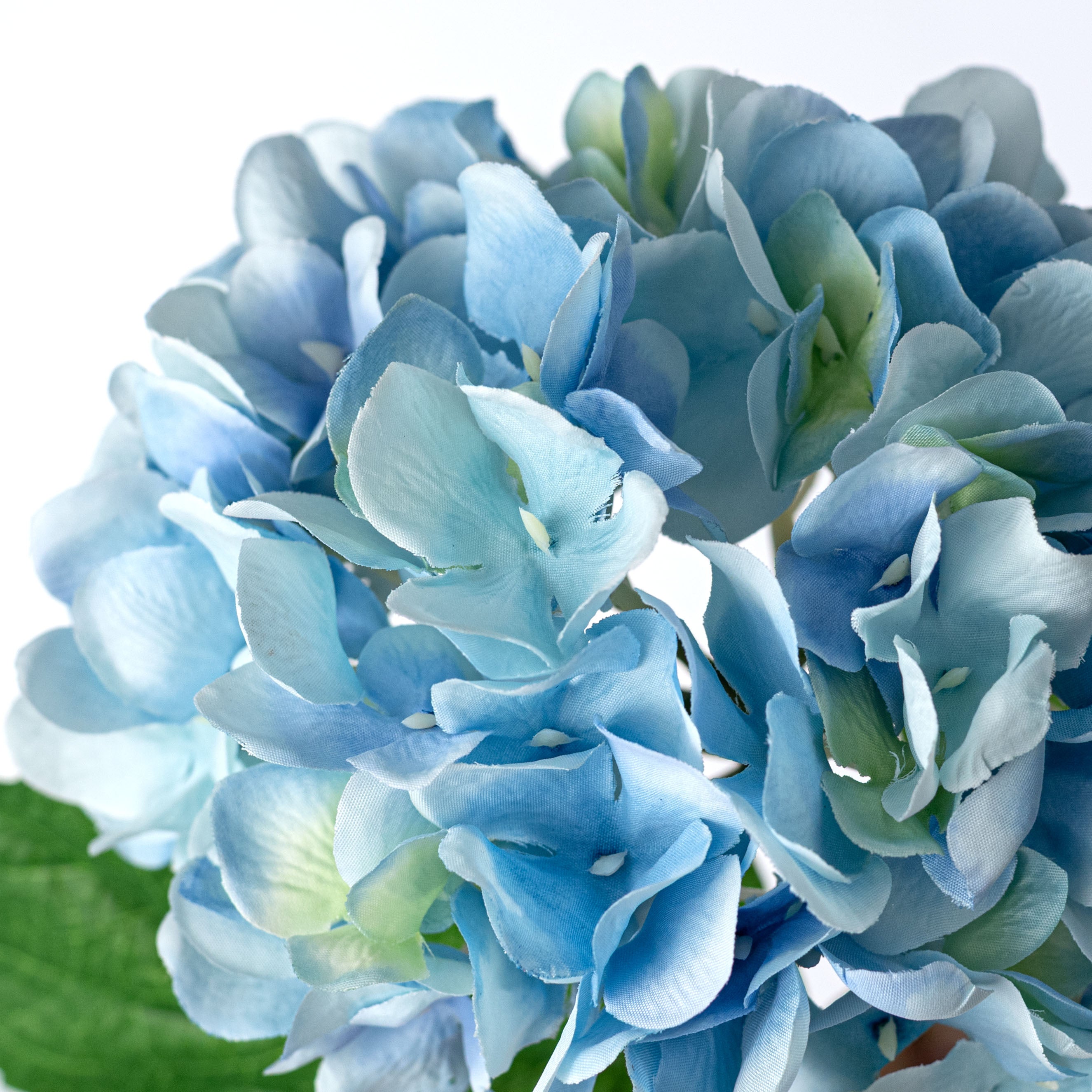 26" Single Hydrangea Stem Spray: Blue