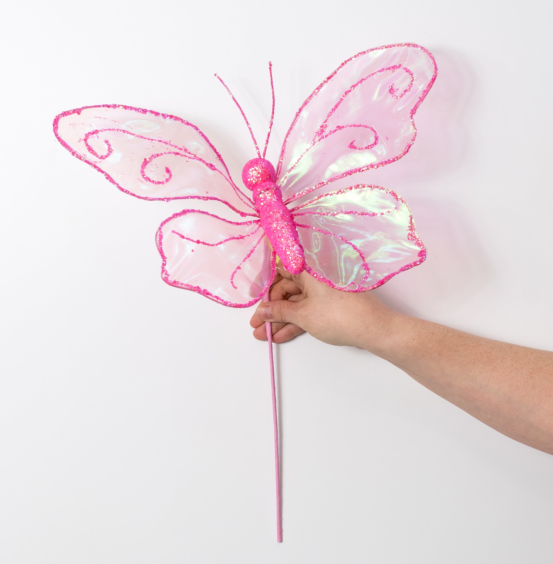 13" x 17" Butterfly Pick: Iridescent Hot Pink