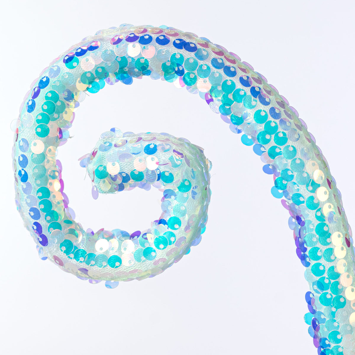 28" Bling Sequin Spiral Curly Spray: Iridescent