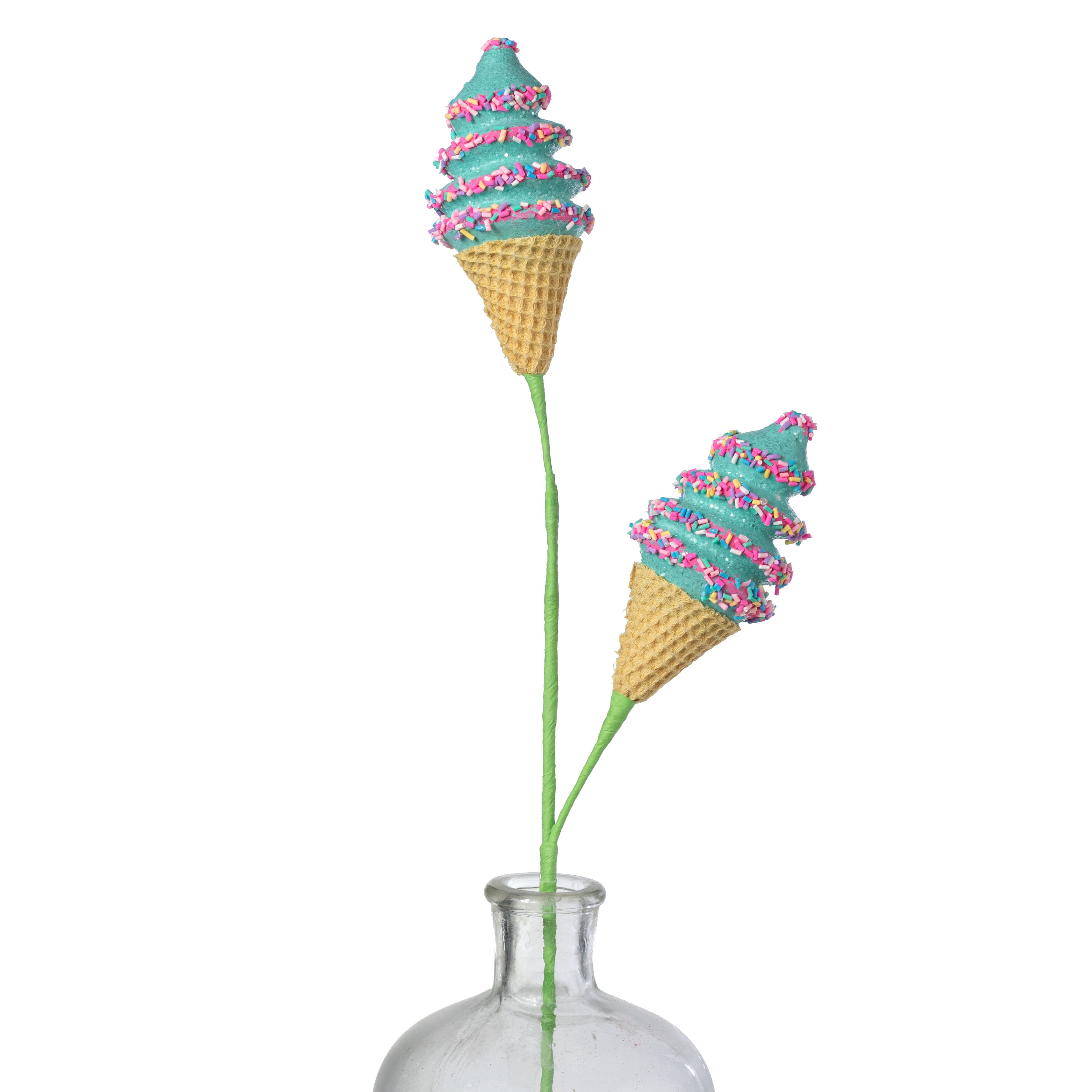 24" Sprinkle Ice Cream Cone Spray: Mint Blue