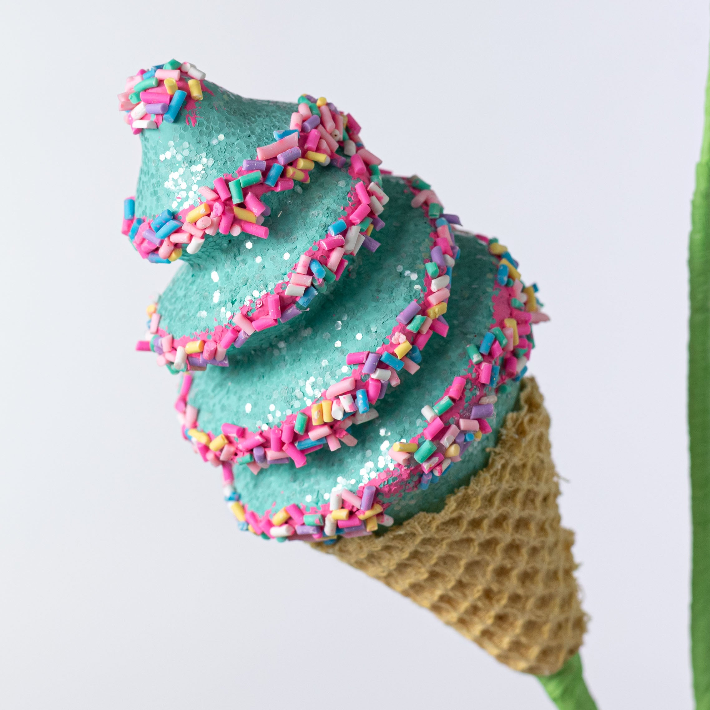 24" Sprinkle Ice Cream Cone Spray: Mint Blue
