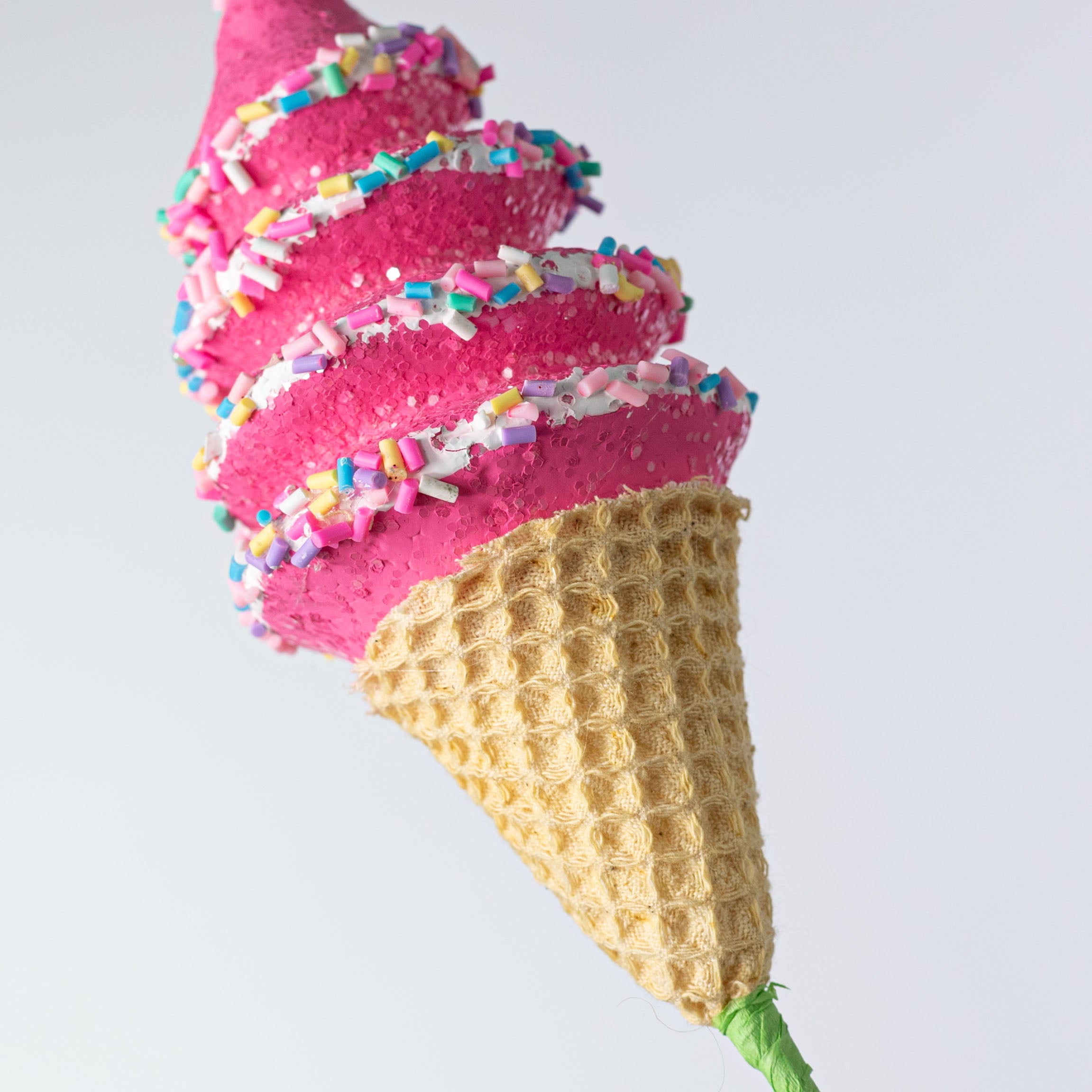 24" Sprinkle Ice Cream Cone Spray: Hot Pink