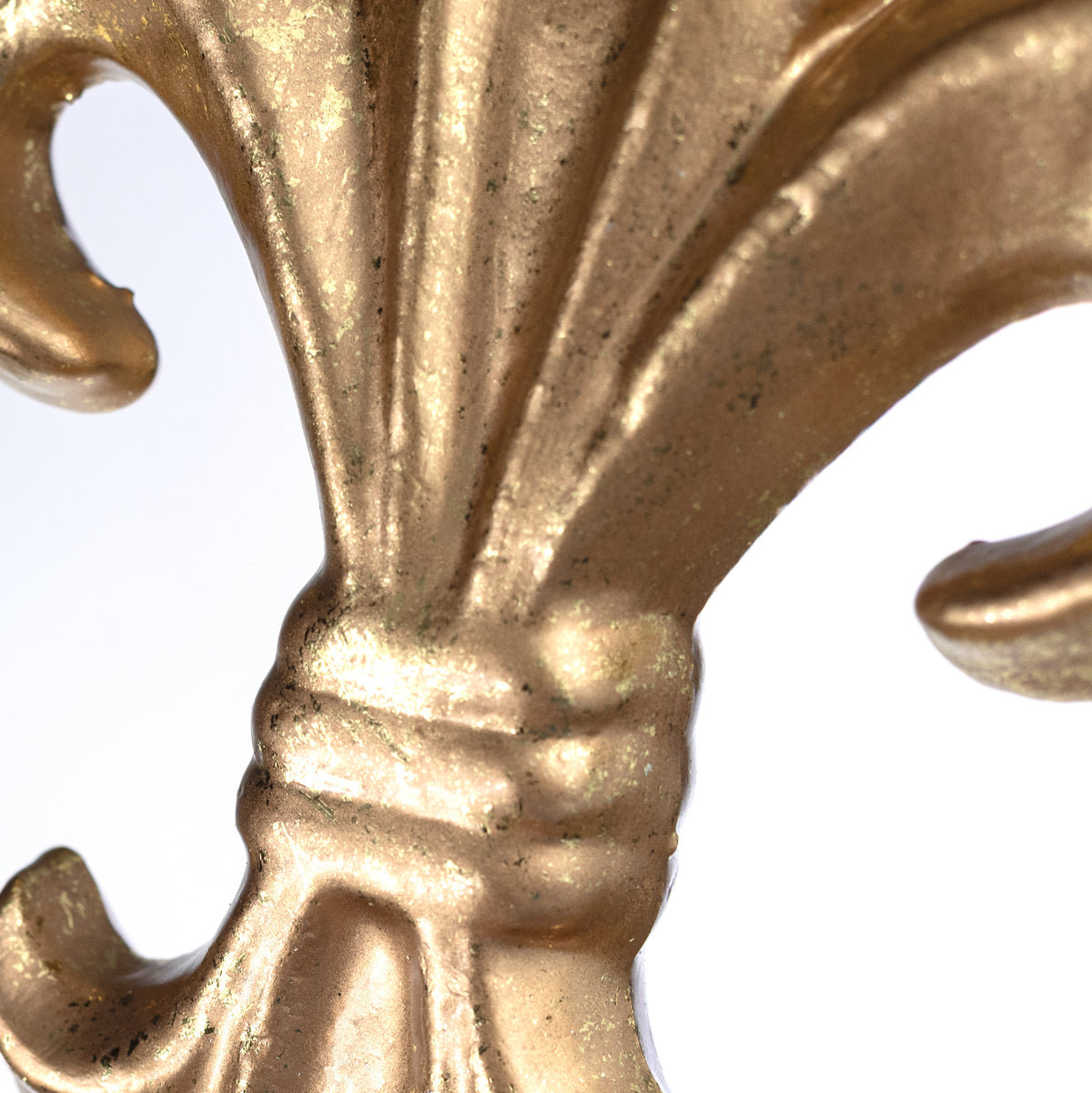 9" Fleur de Lis Ornament: Metallic Gold