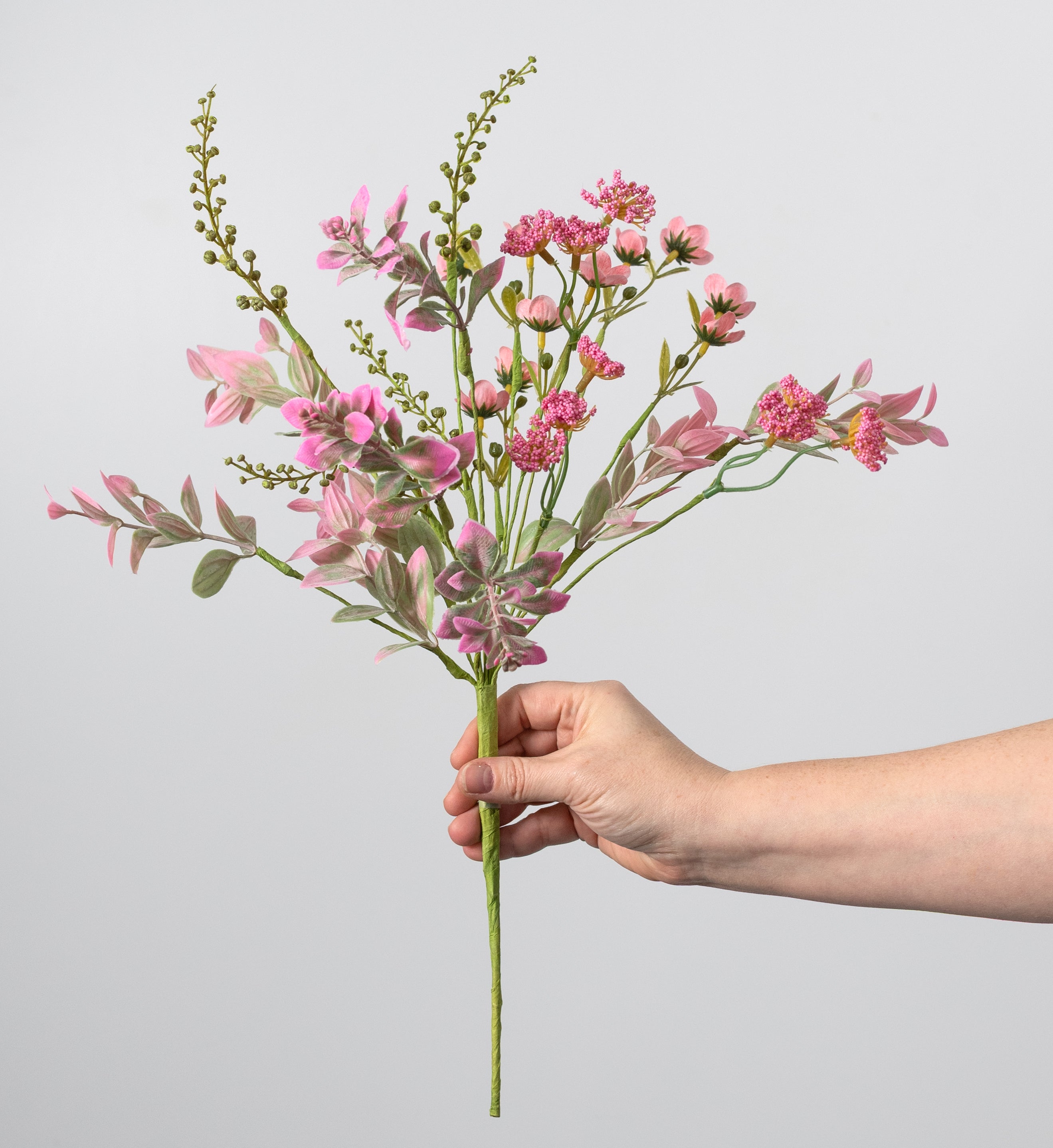 19" Queen Anne's Lace Flower Filler Bush: Pink