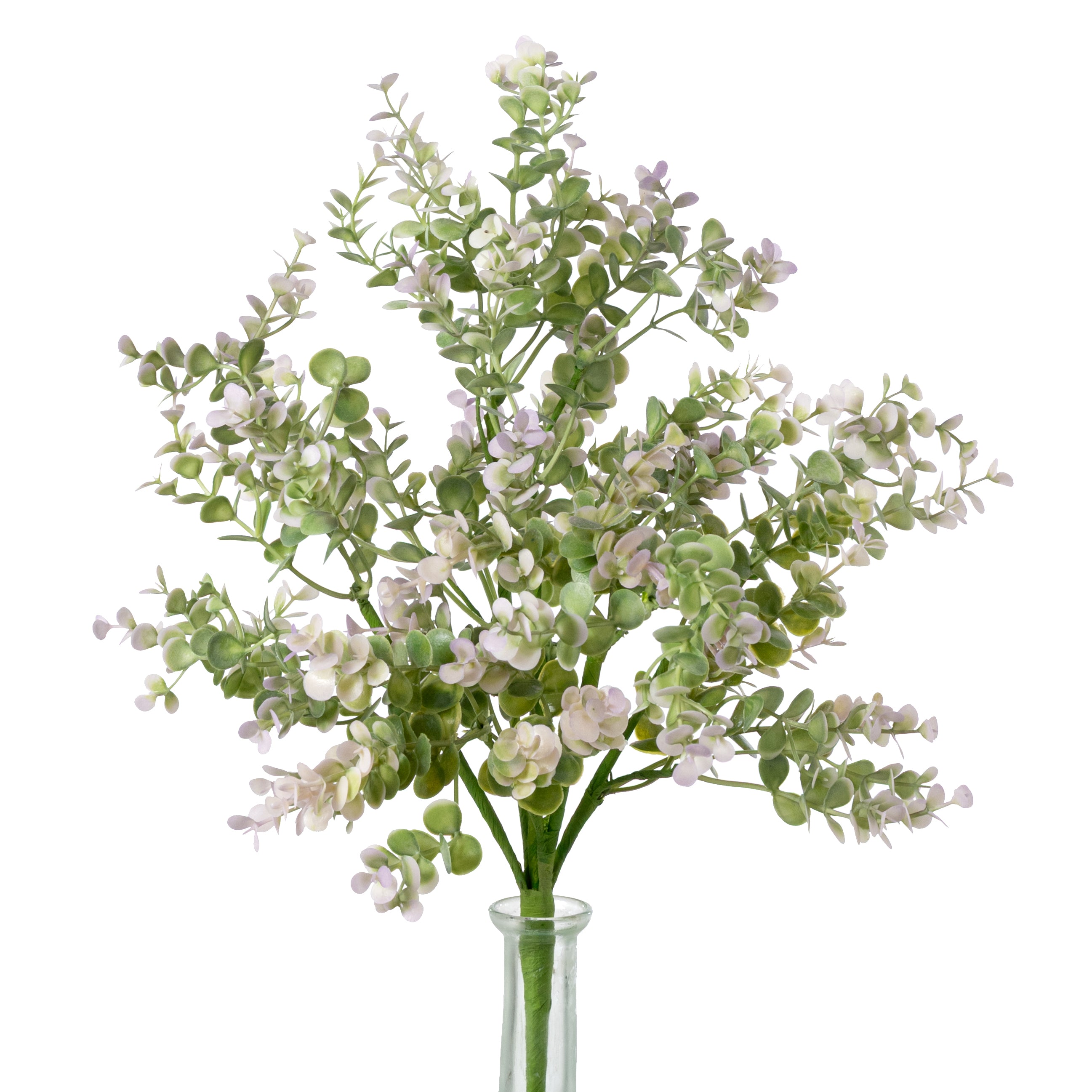 17" Plastic Eucalyptus Bush: Lavender
