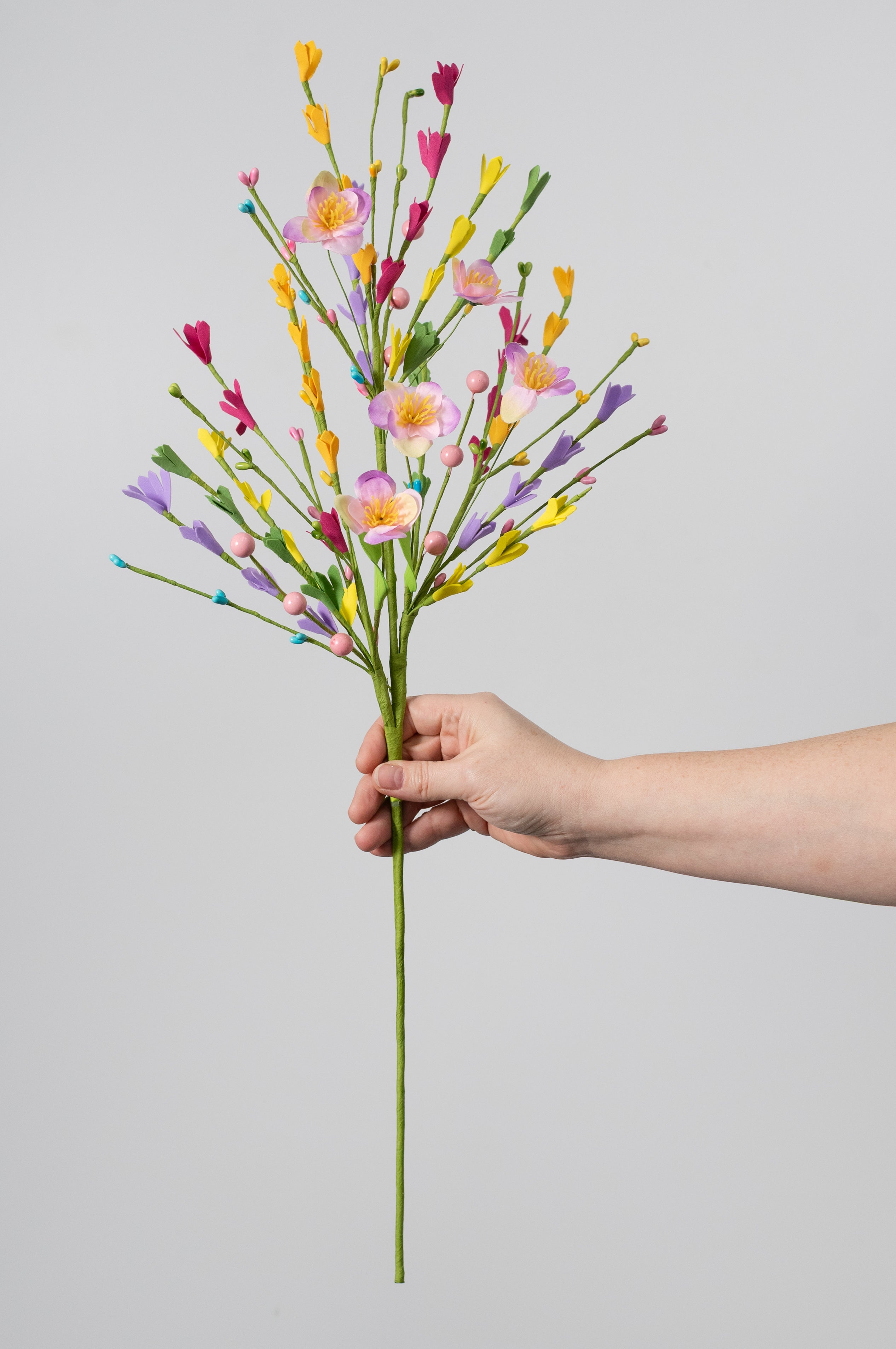 26" Mixed Wildflower Filler Spray: Bright Spring