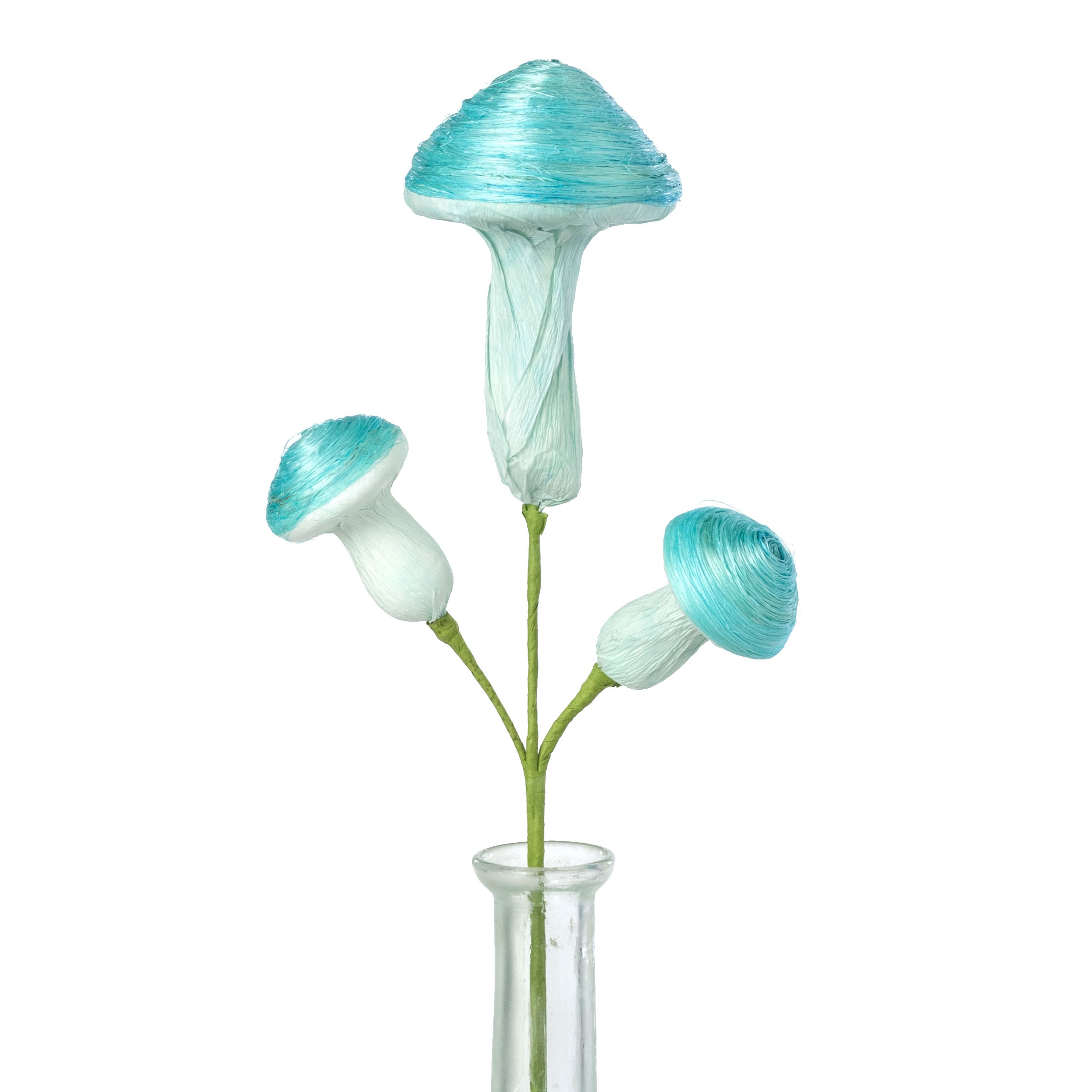 14" Sisal Mushrooms Pick: Blue
