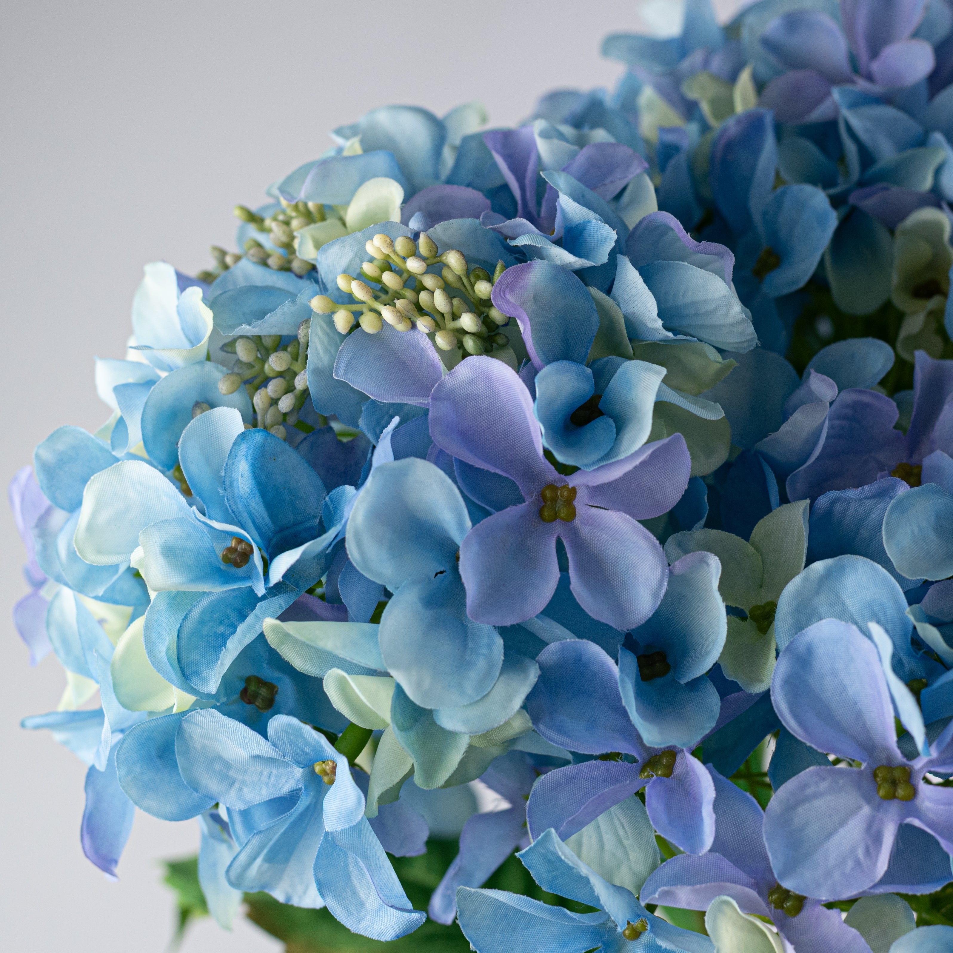 20" Hydrangea Bush: Blue (5 Stem)