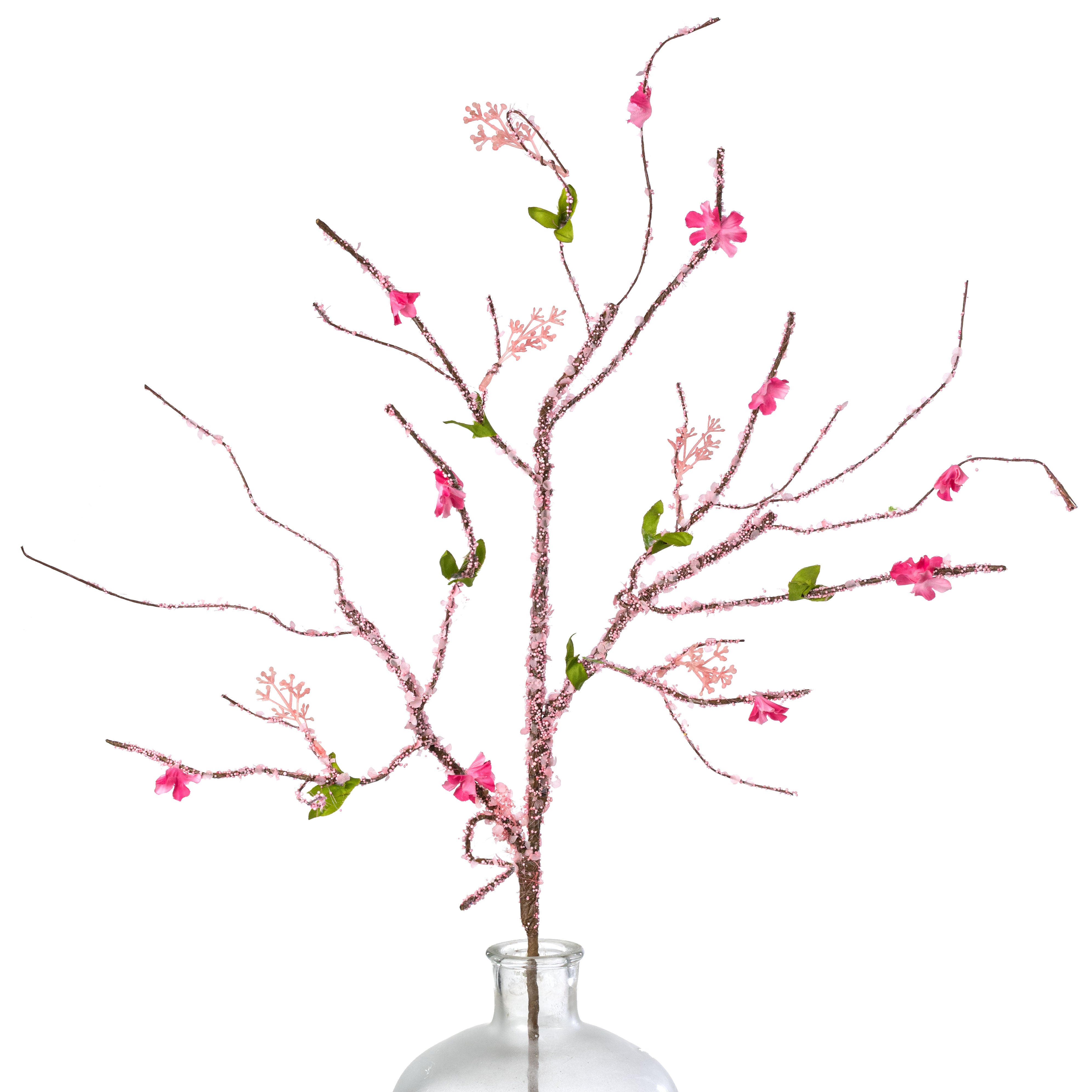 31" Cherry Blossom Spray: Pink