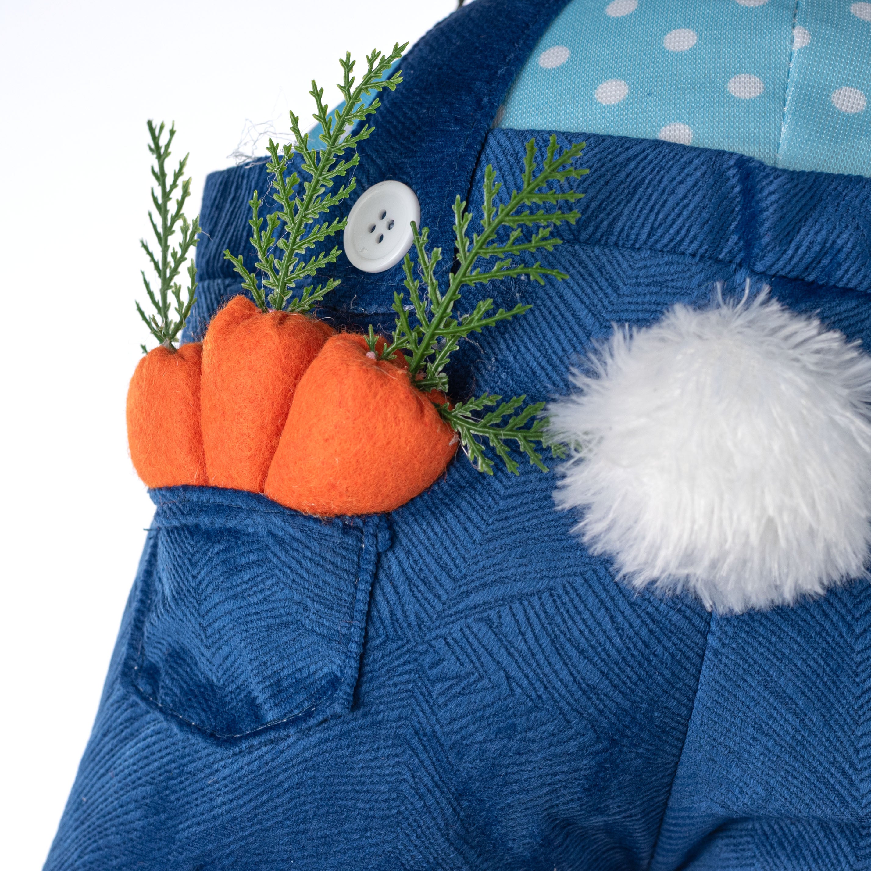 Plush Bunny Bottom Wreath Decor Kit: Blue (3 Pieces)