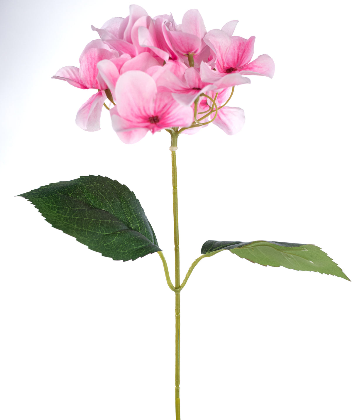 16" Fabric Hydrangea Bush: Pink (5 Stem)