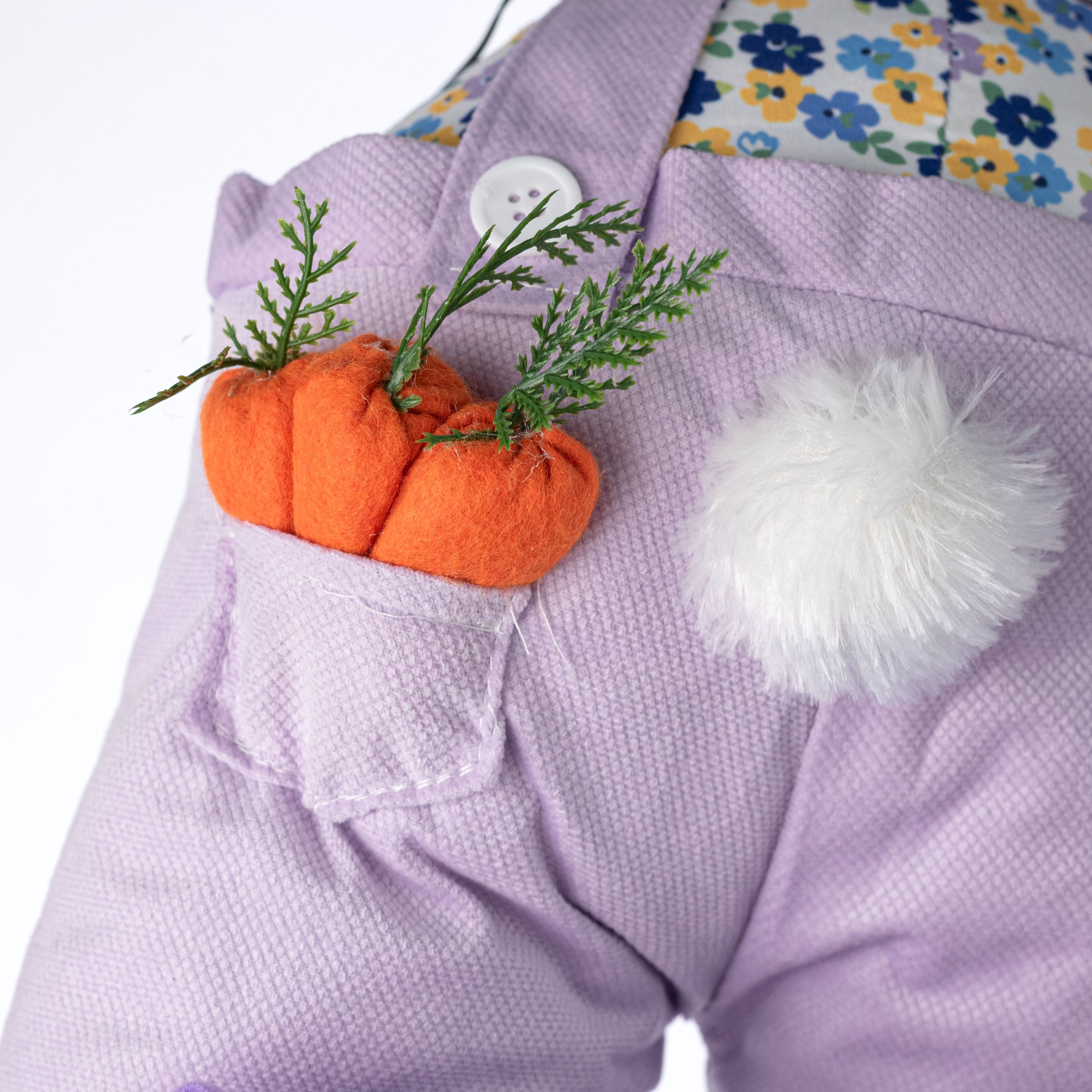 Plush Girl Bunny Wreath Decor Kit: Lavender (3 Pieces)