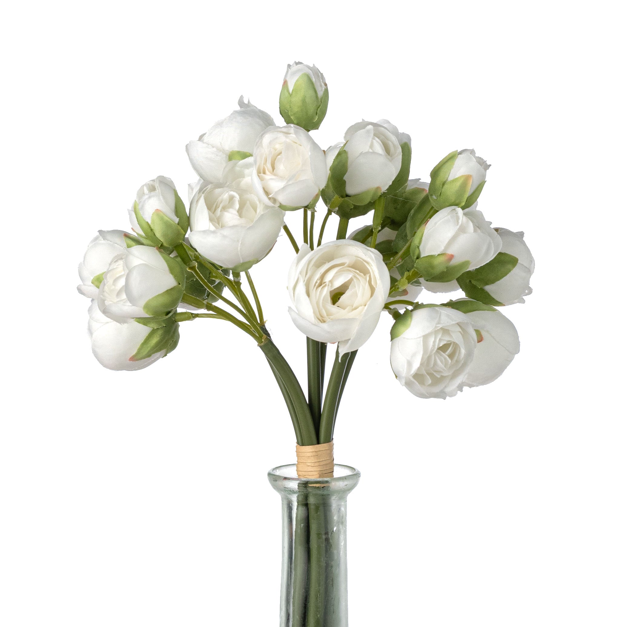 11" Mini Rose Bundle: White