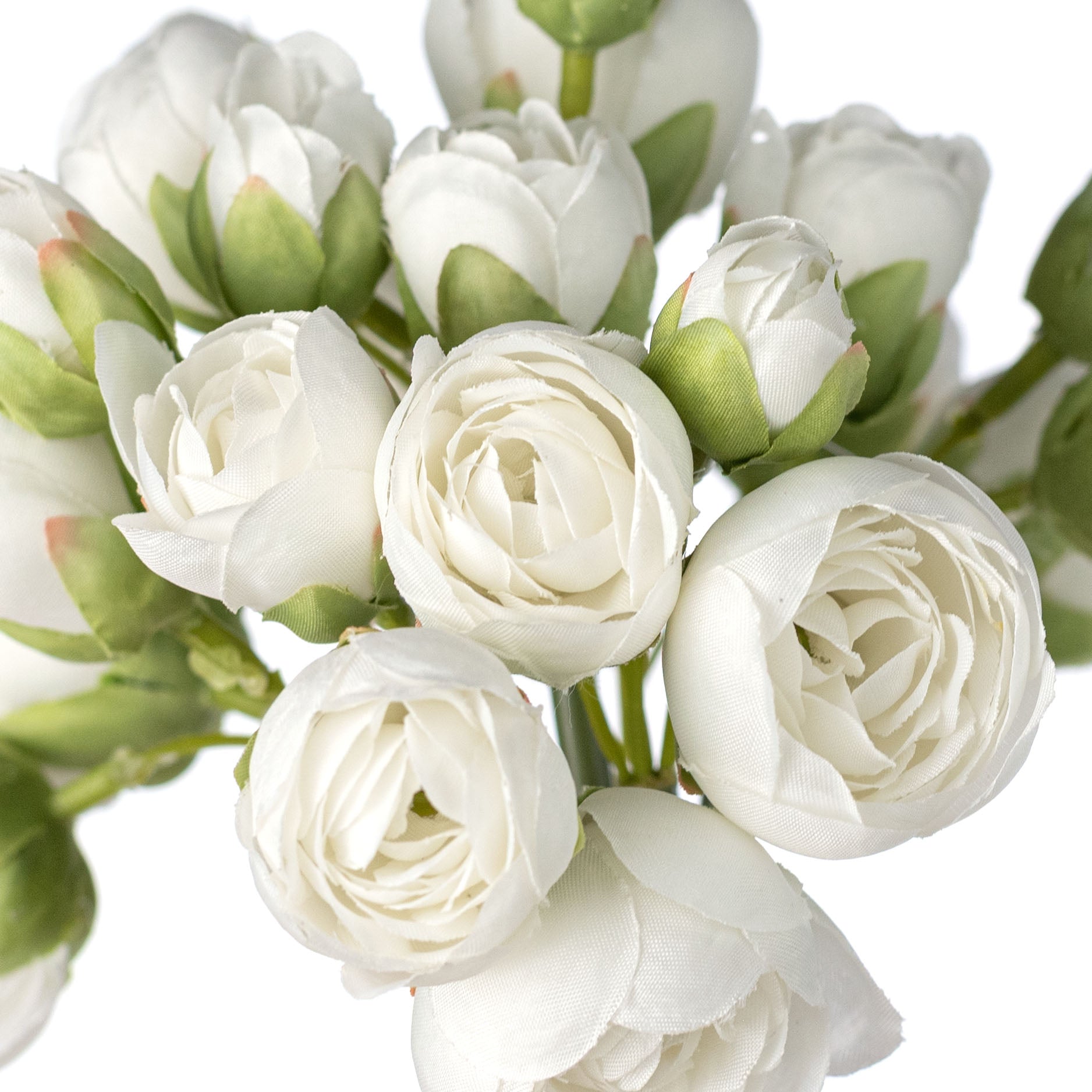 11" Mini Rose Bundle: White