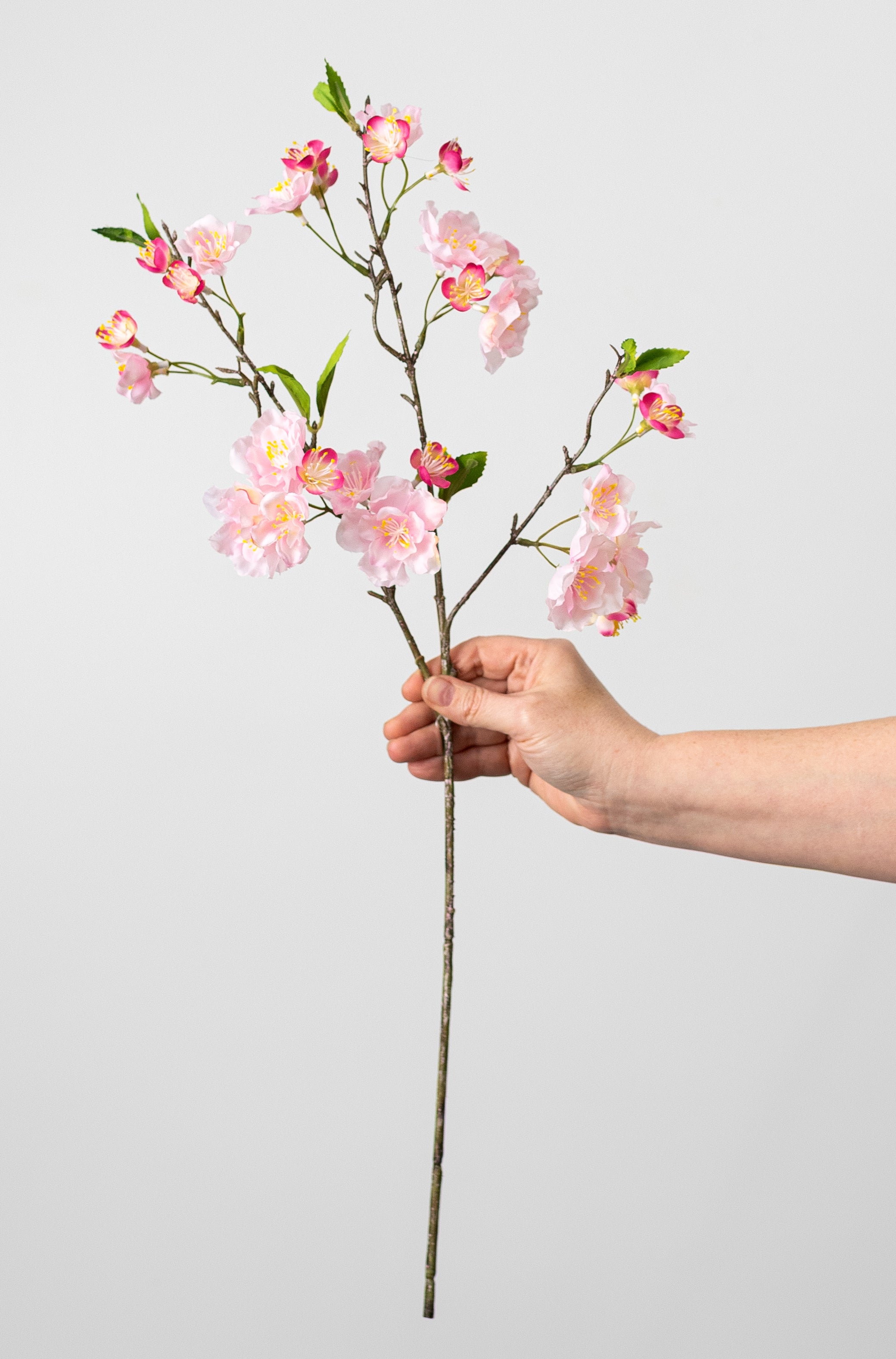 24" Artificial Cherry Blossom Spray: Pink