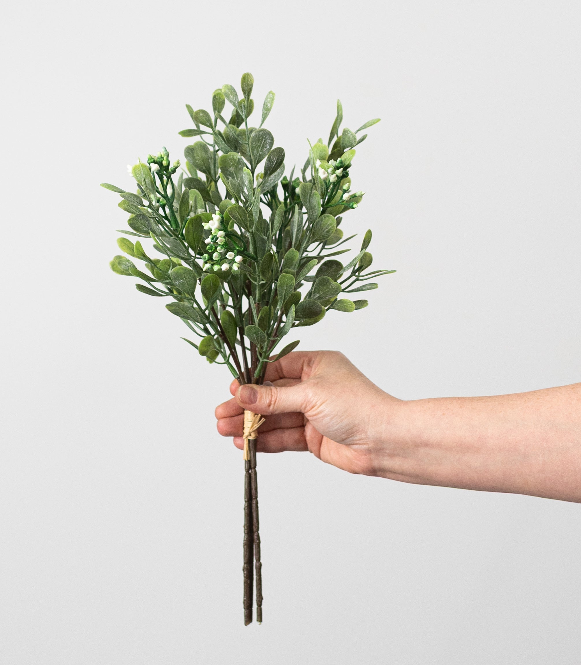 15" Artificial Eucalyptus & Berry Bundle: Dusted Green