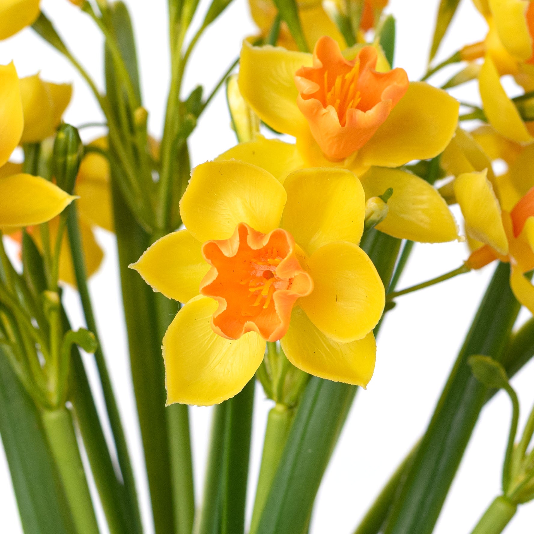 14" Artificial Daffodil Bundle: Yellow & Orange