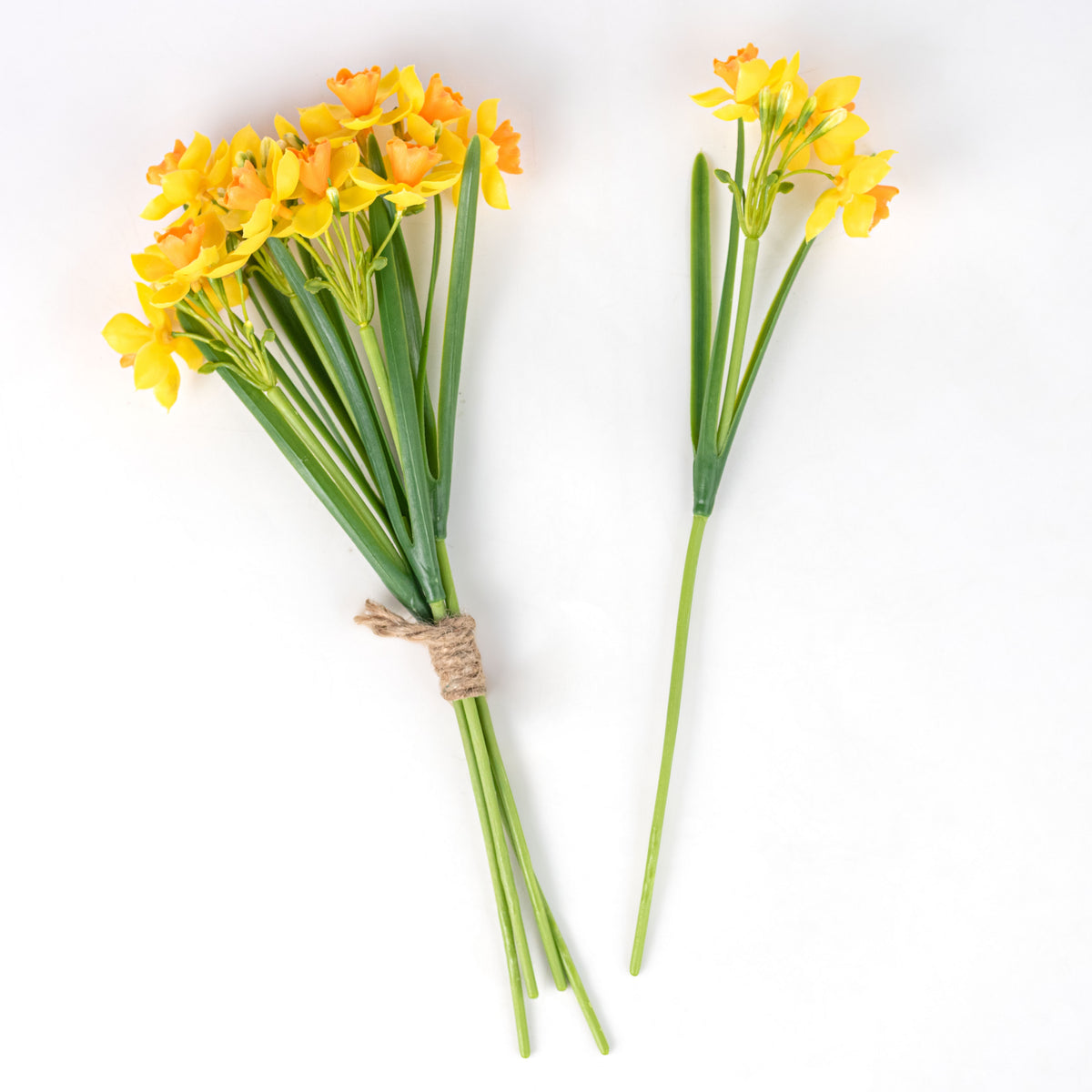 14" Artificial Daffodil Bundle: Yellow & Orange