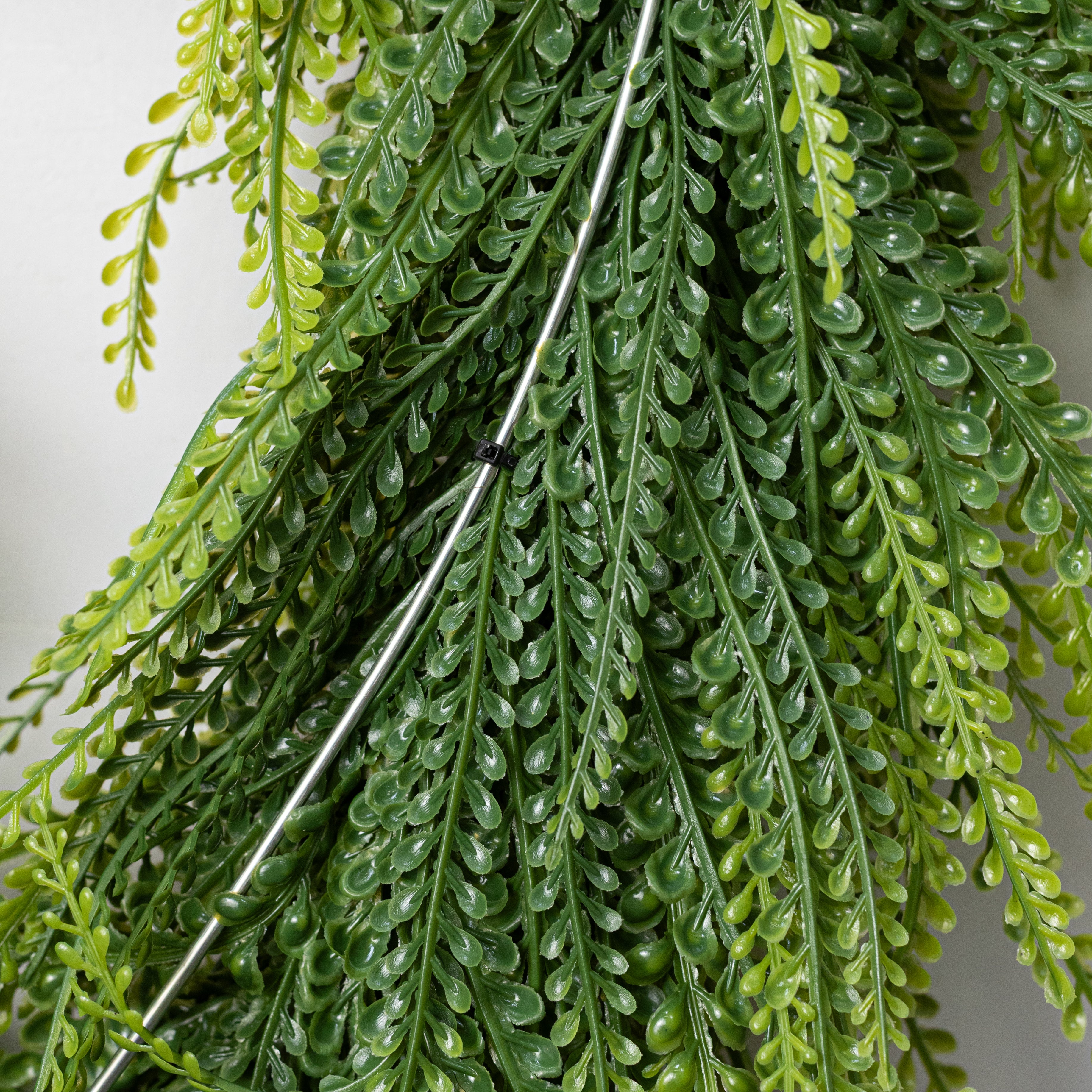 26" x 17" Draping Button Fern Wreath