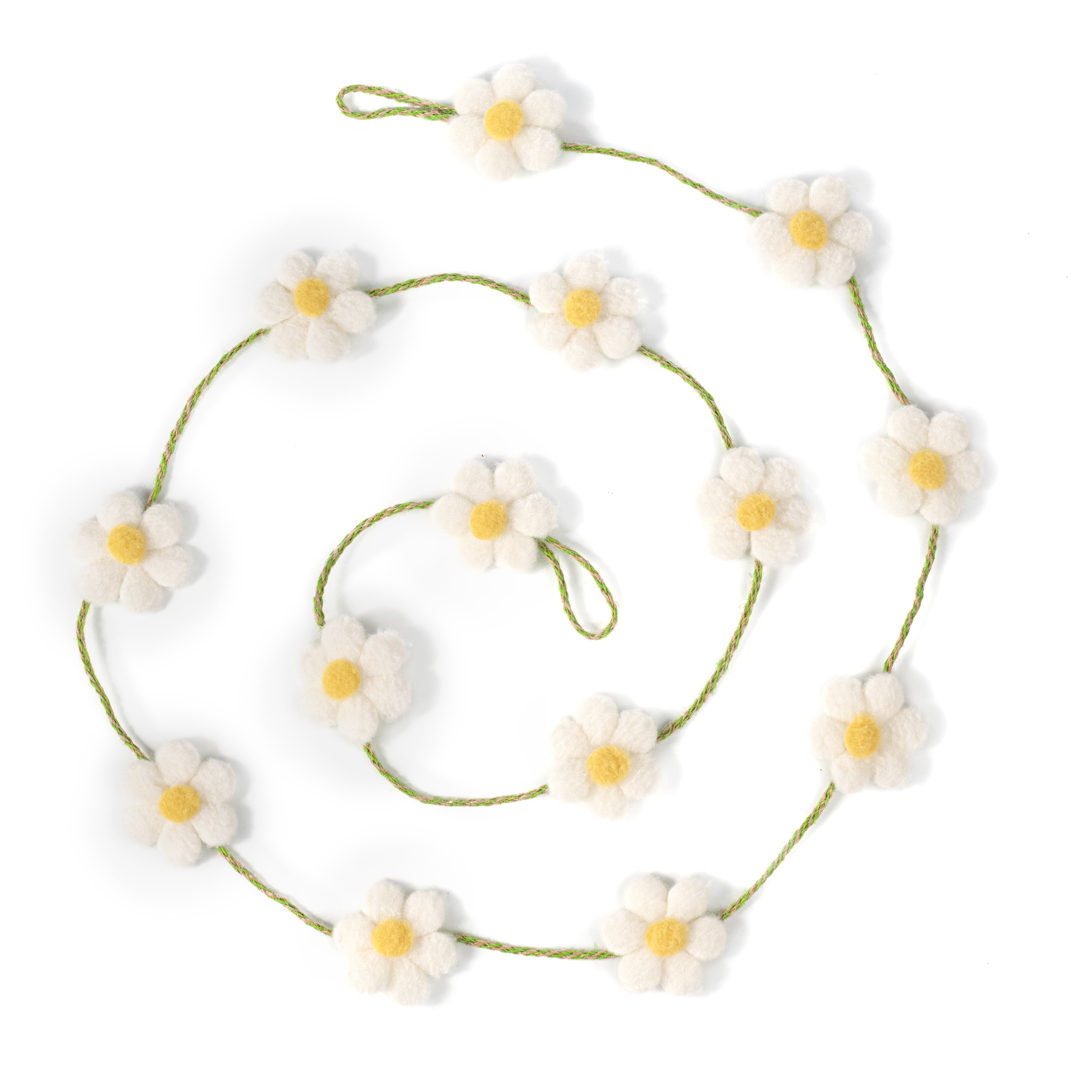 6' Fleece Daisy Flower Garland
