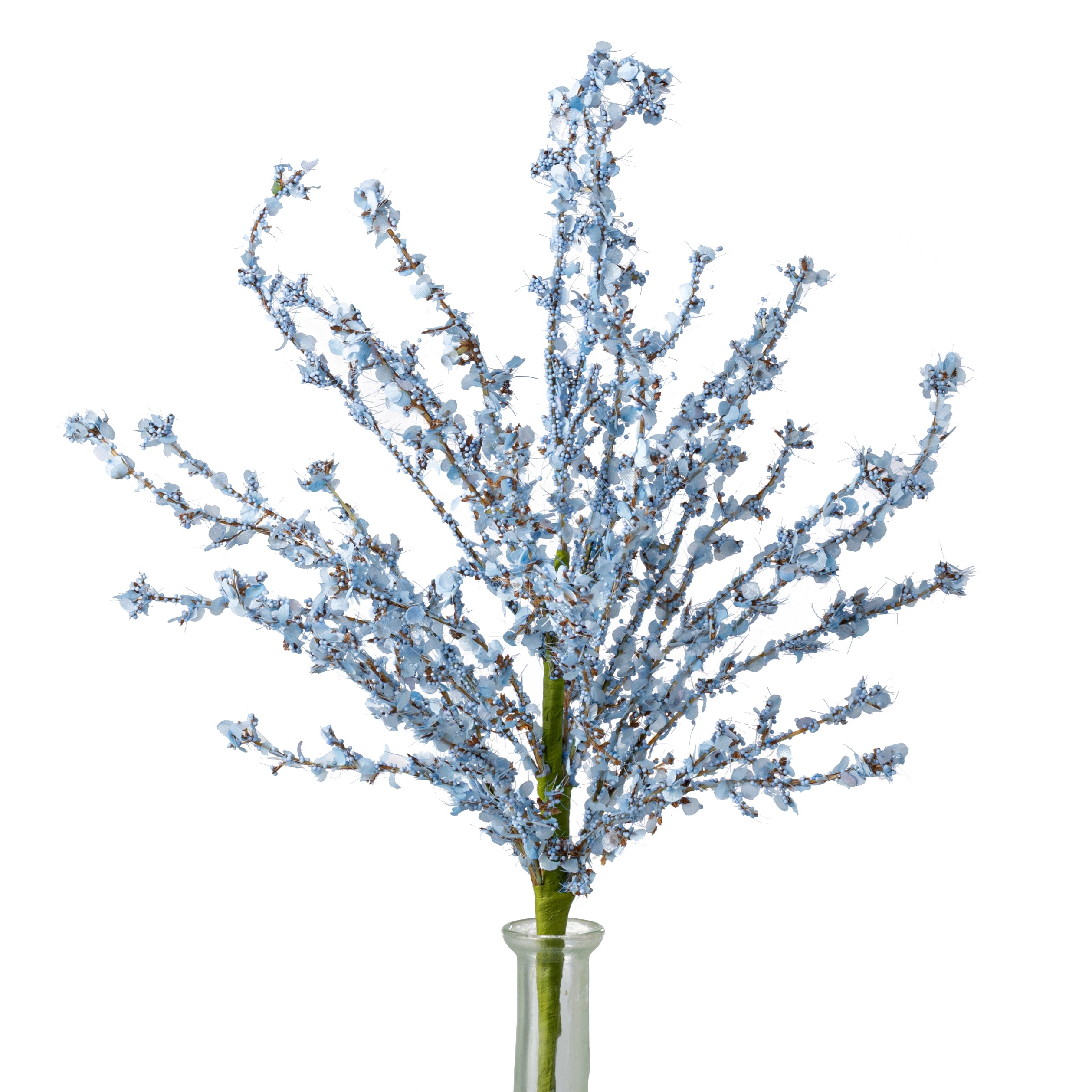 18" Spring Mini Flower Blossom Spray: Blue