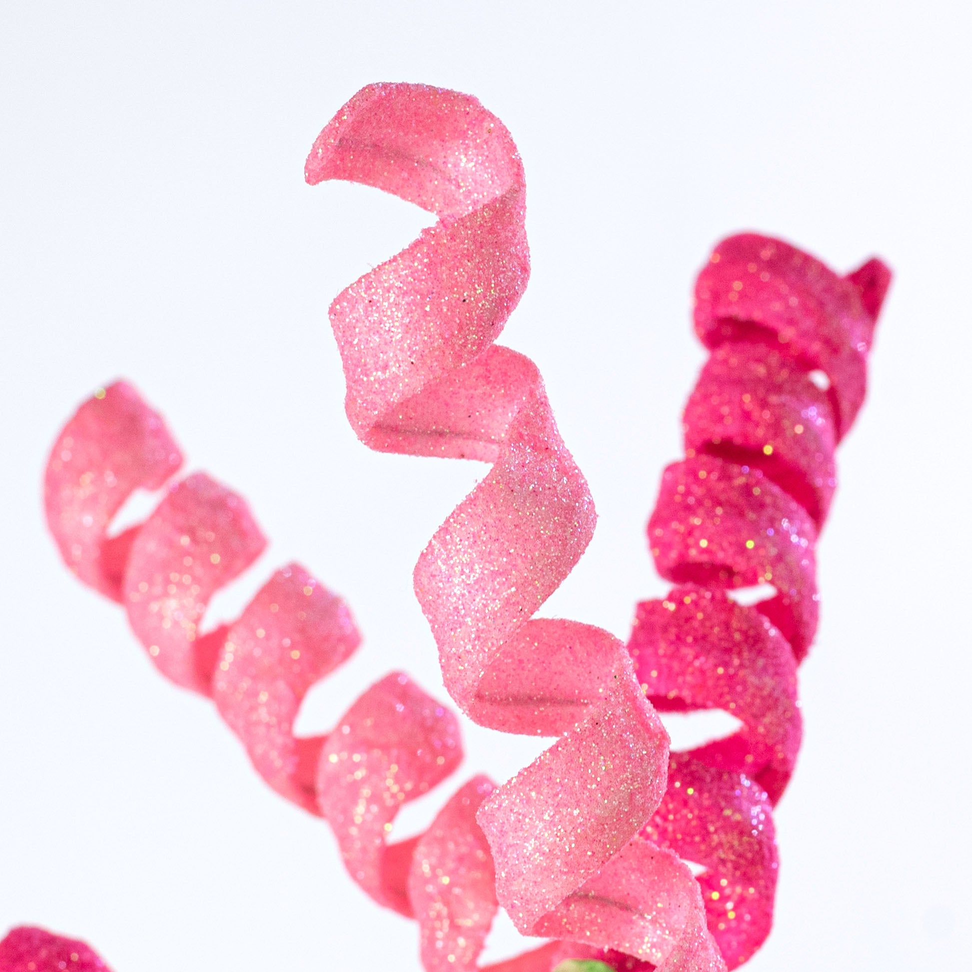 16" Frizzy Curly Pick: Pink & Fuchsia Mix