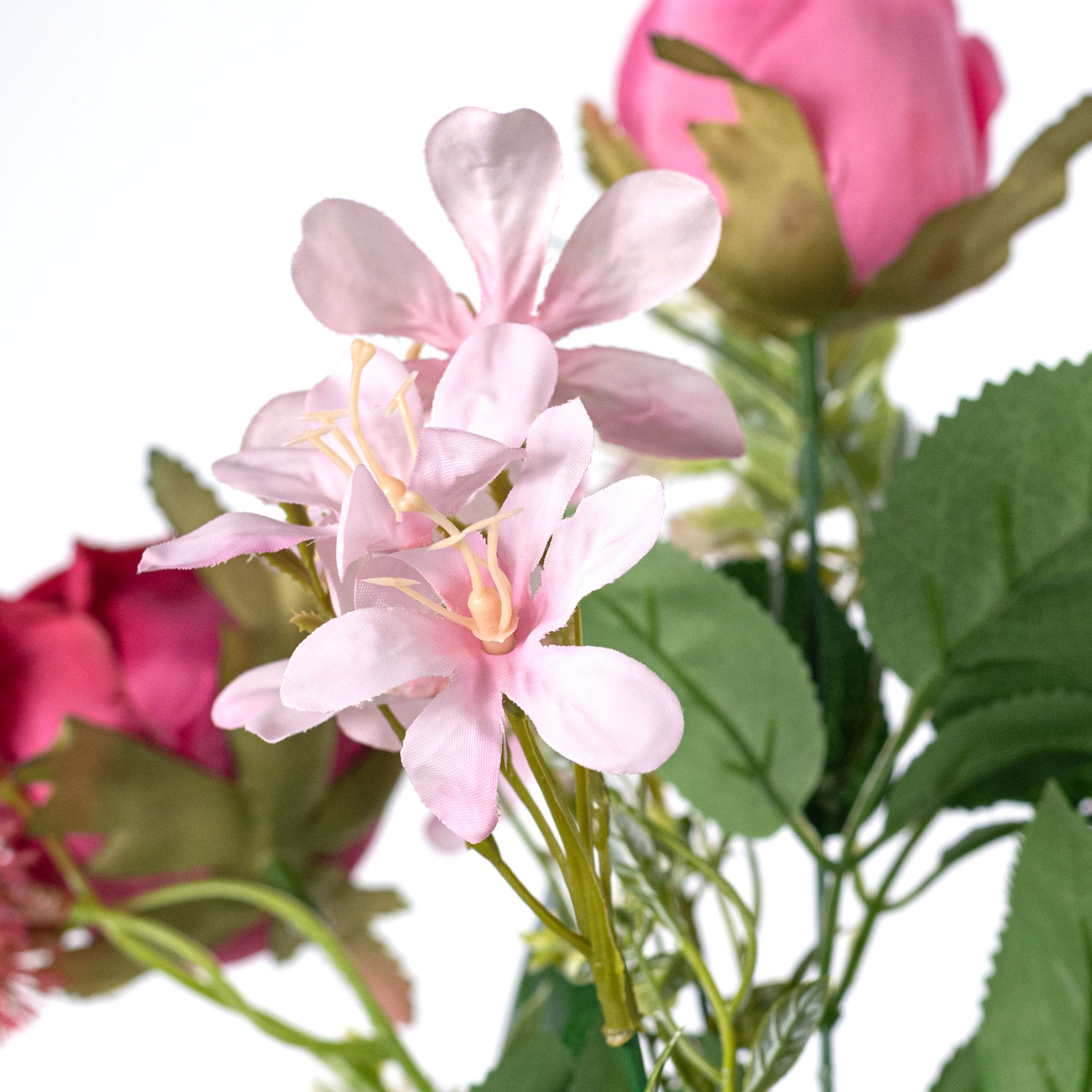 15" Mixed Roses Bush: Beauty Pink