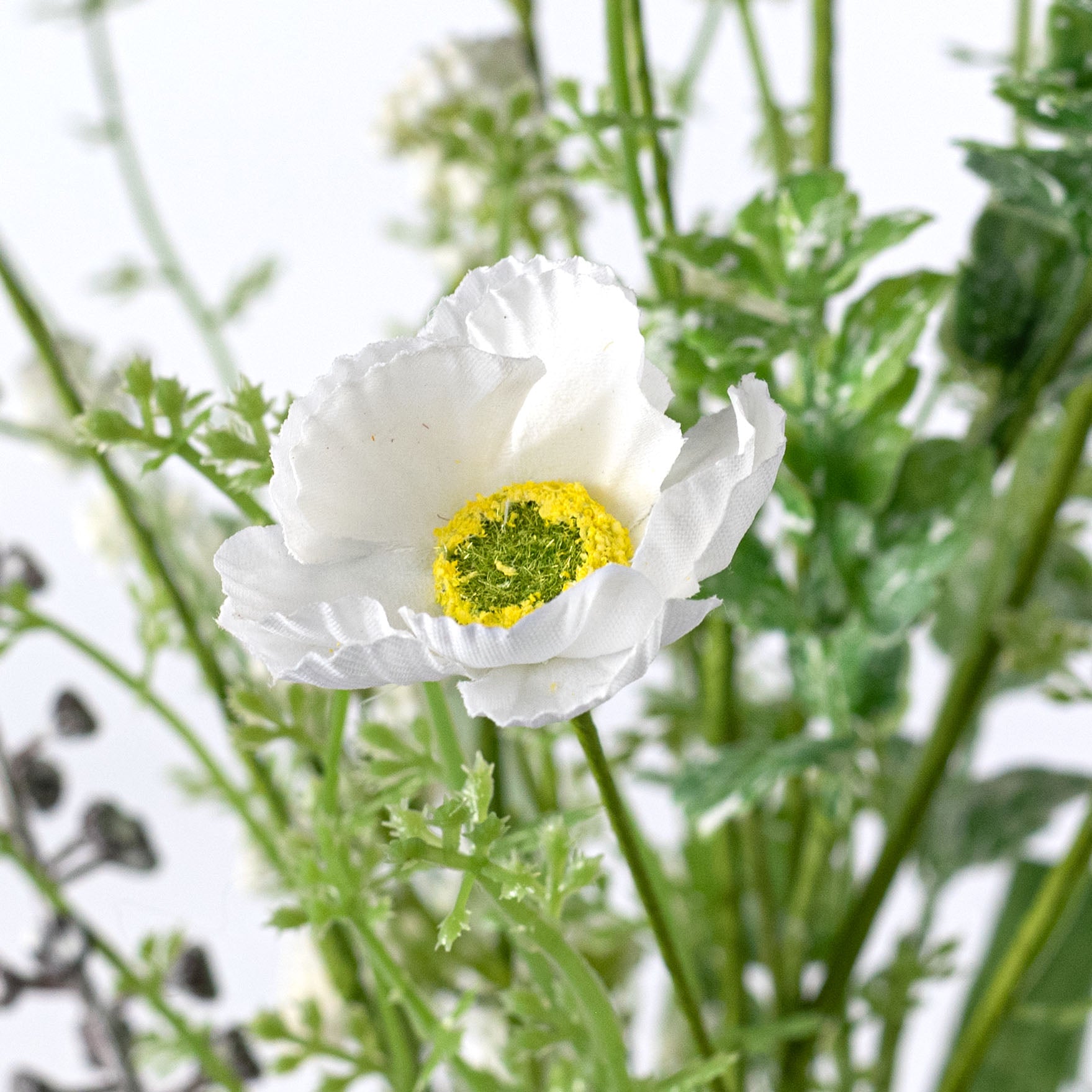 21" Poppy Spray: Red, White & Blue
