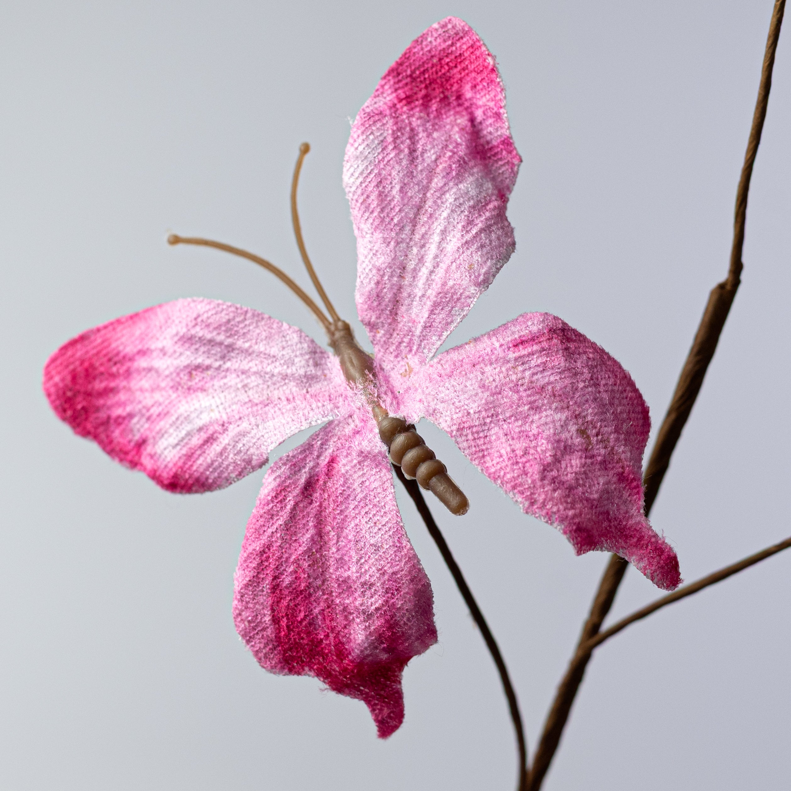 32" Fabric Butterflies Spray: Fuchsia Pink