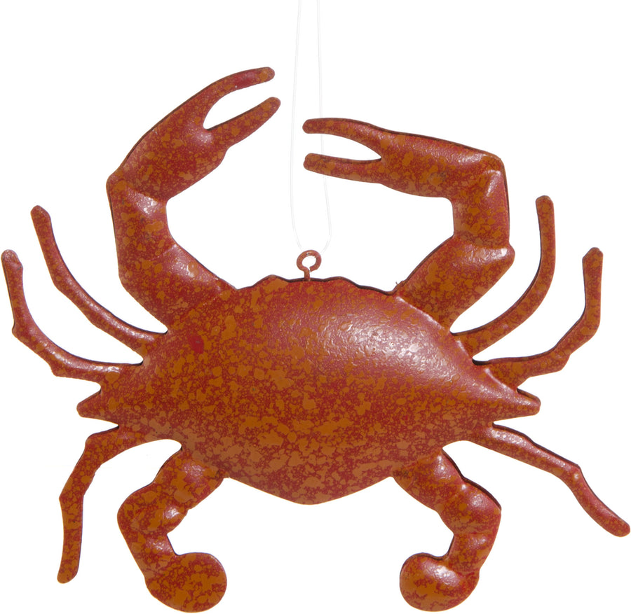 4.5" Tin Red Crab Ornament