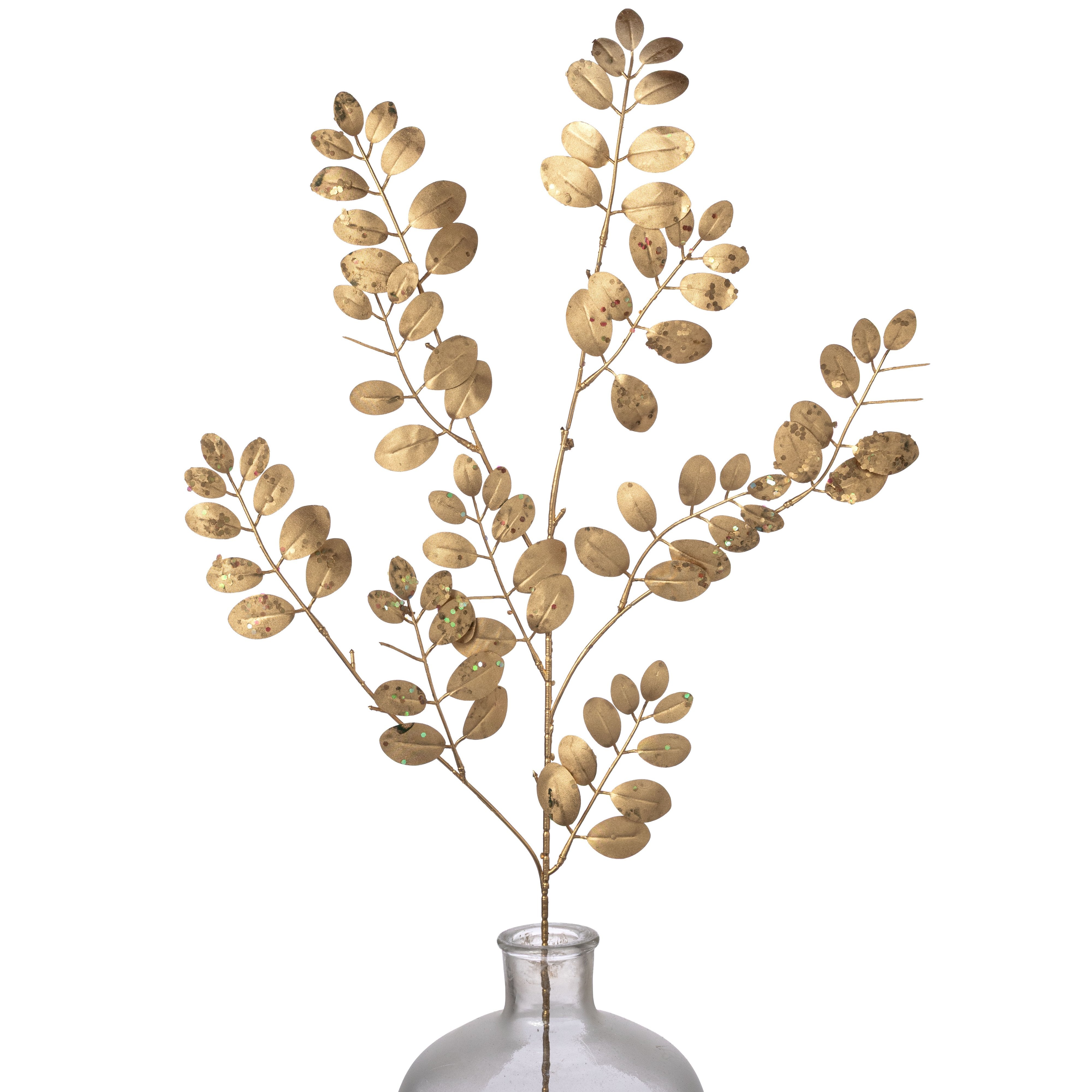 [IMPERFECT] 36" Metallic Leaves Spray: Gold Item Number: 201997