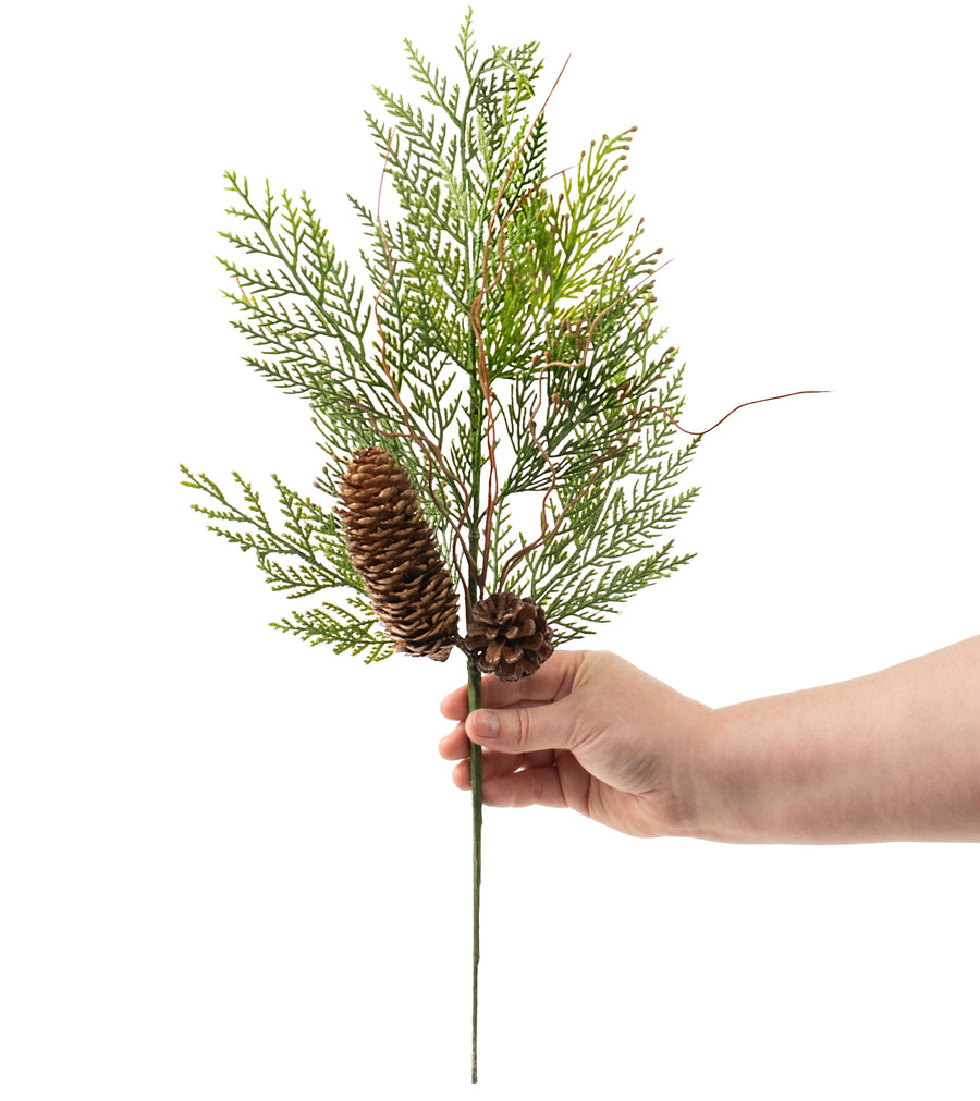 22" Incense Cedar & Cone Spray detail photo 3