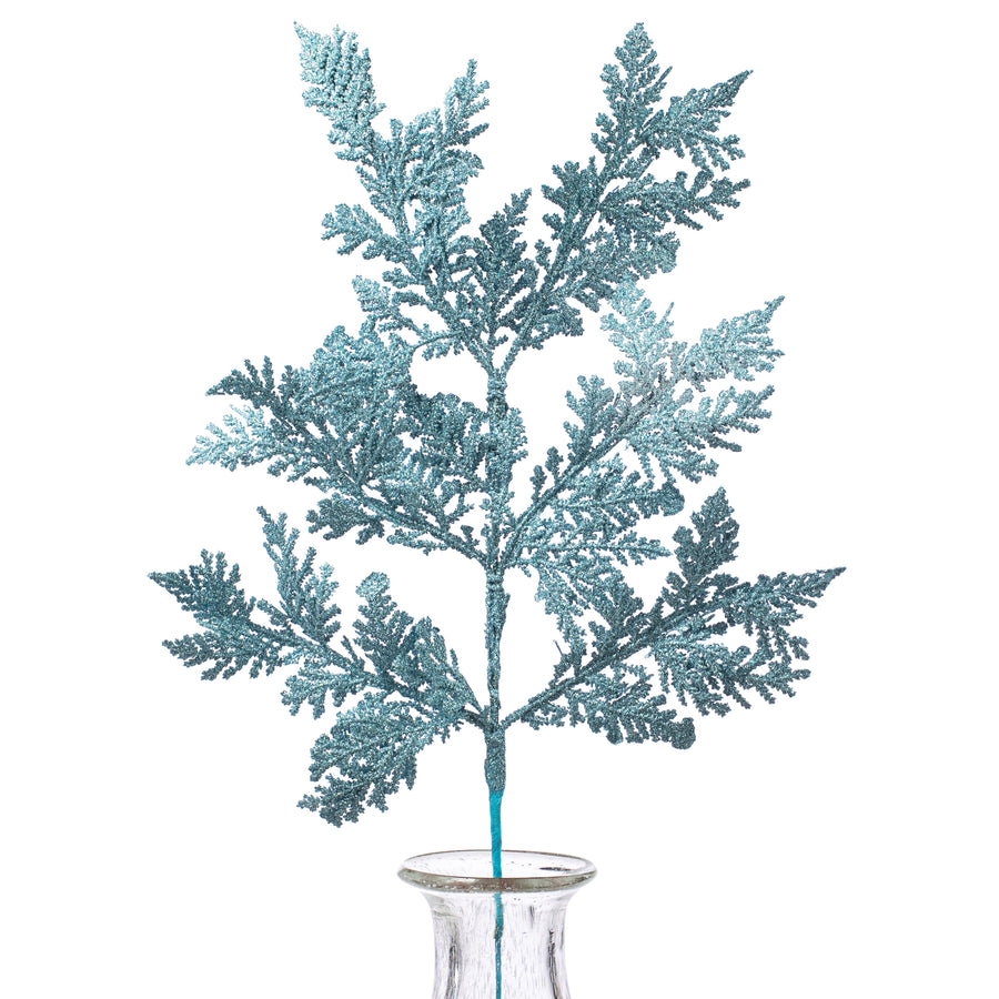19" Incense Cedar Glitter Spray: Glacier Blue Item Number: 271842