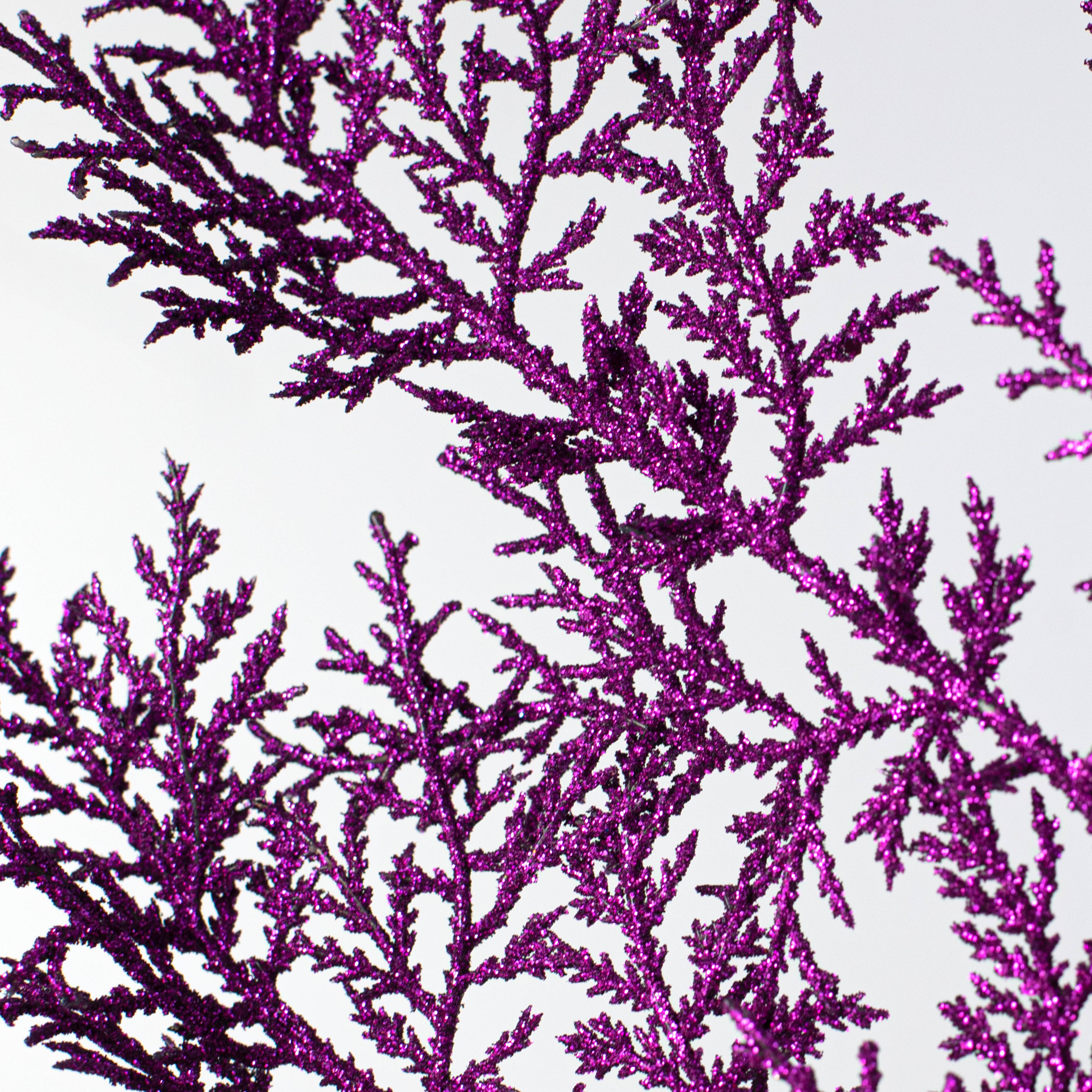 19" Incense Cedar Glitter Spray: Purple detail photo 4
