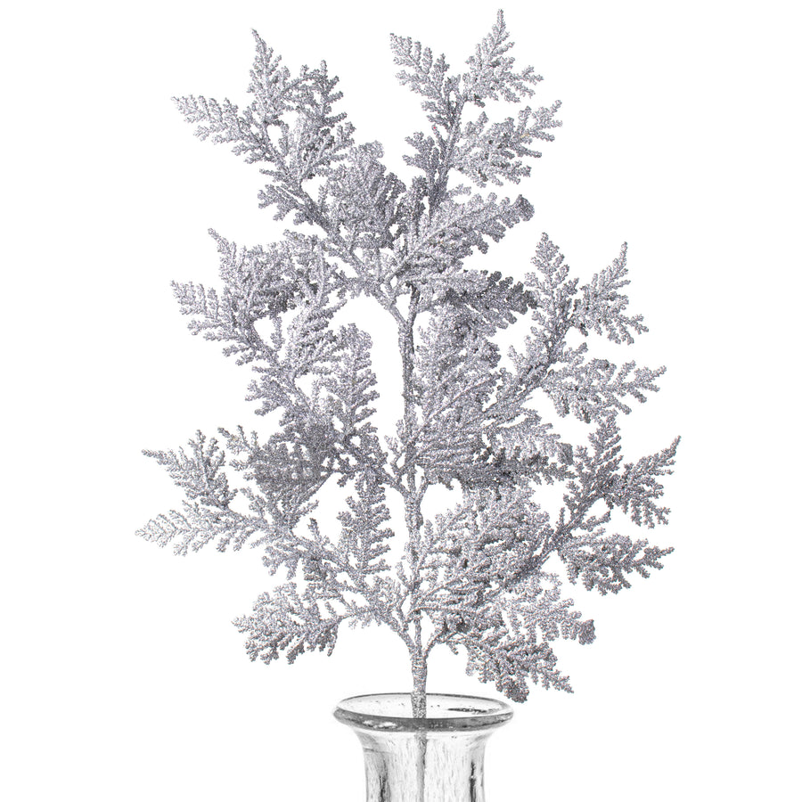 19" Incense Cedar Glitter Spray: Silver Item Number: 262326