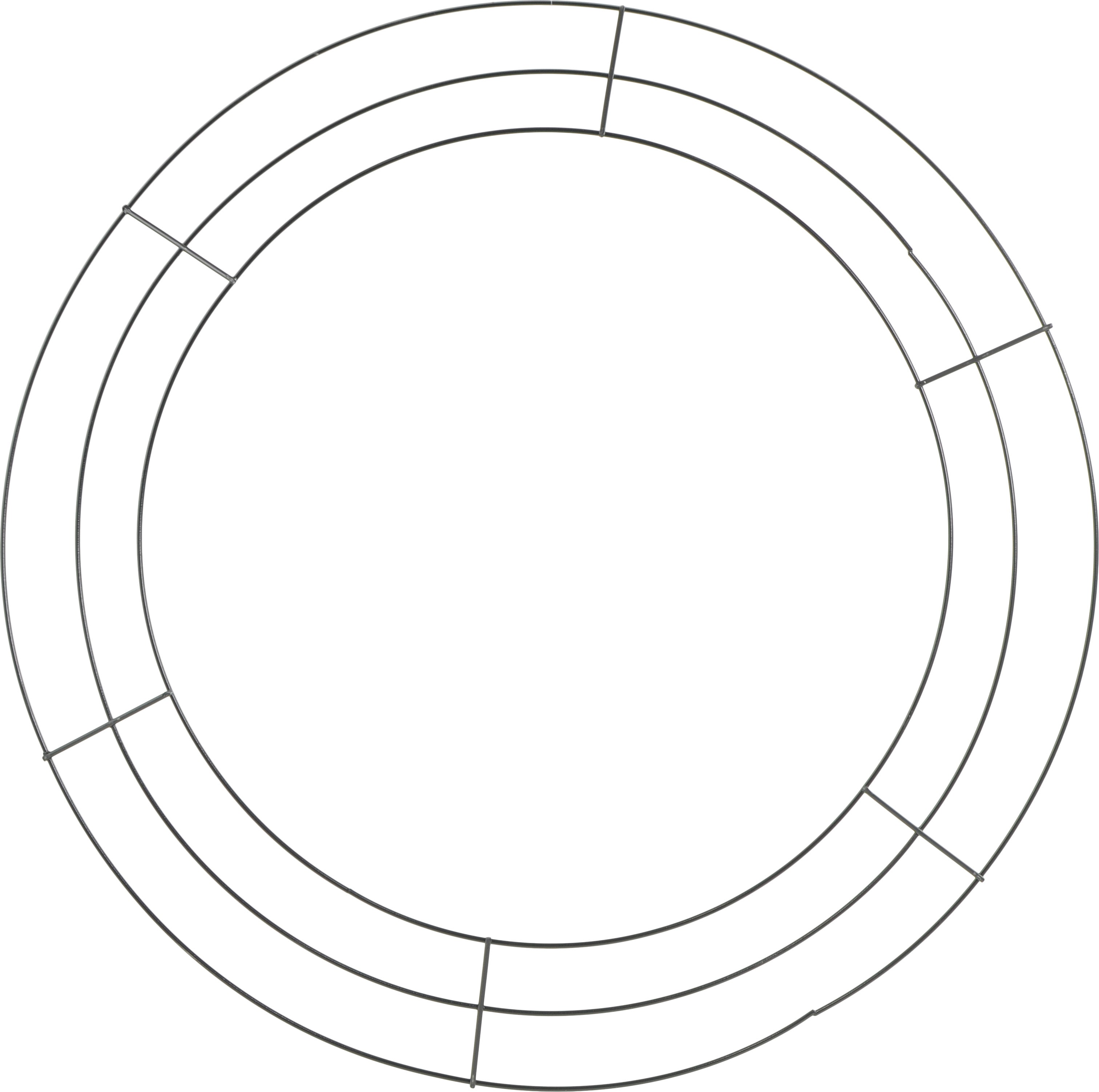 20-inch Wire Wreath Form: 3-Wire Black Item Number: MD005702