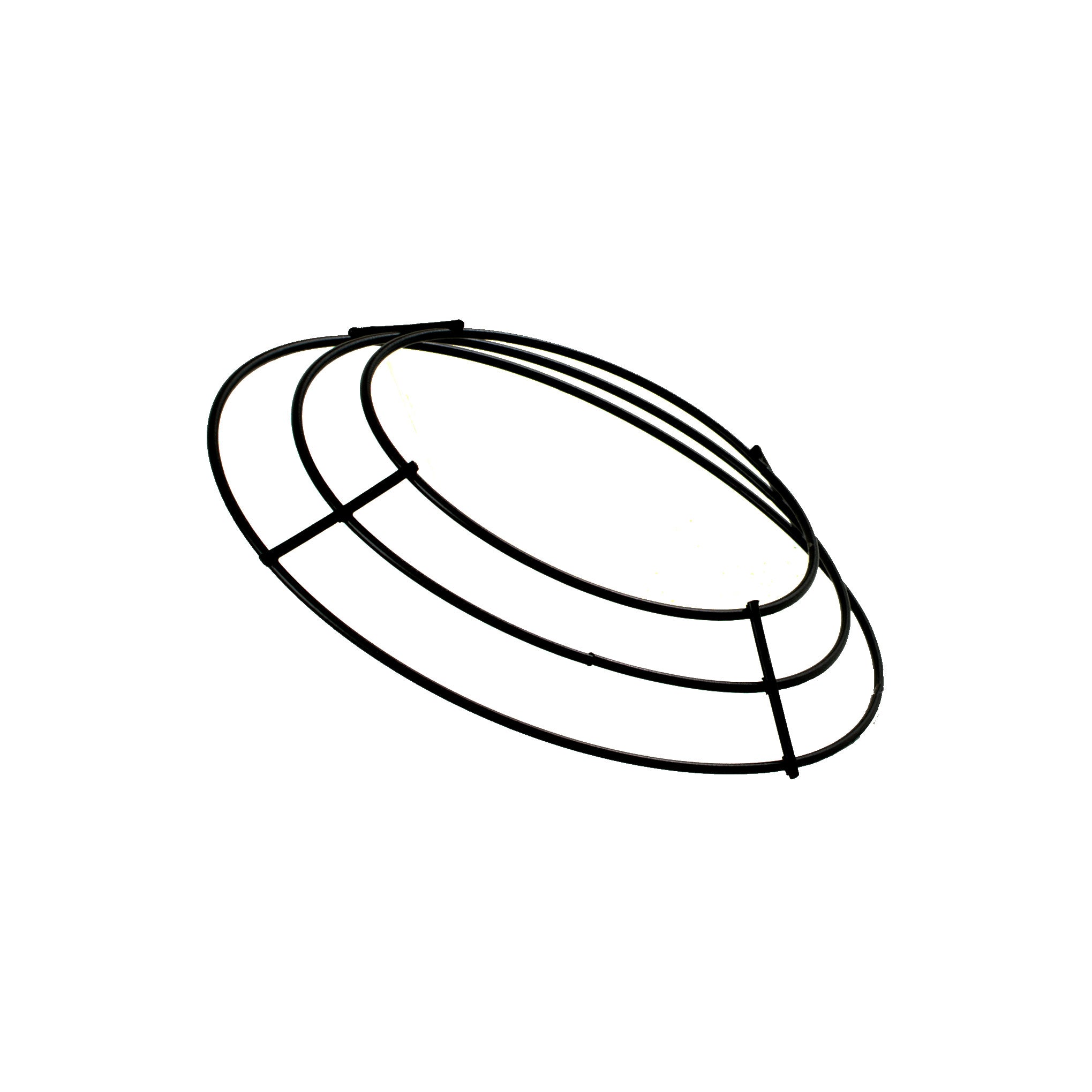 6-inch Wire Wreath Form: 3-Wire Black Lifestyle Photo