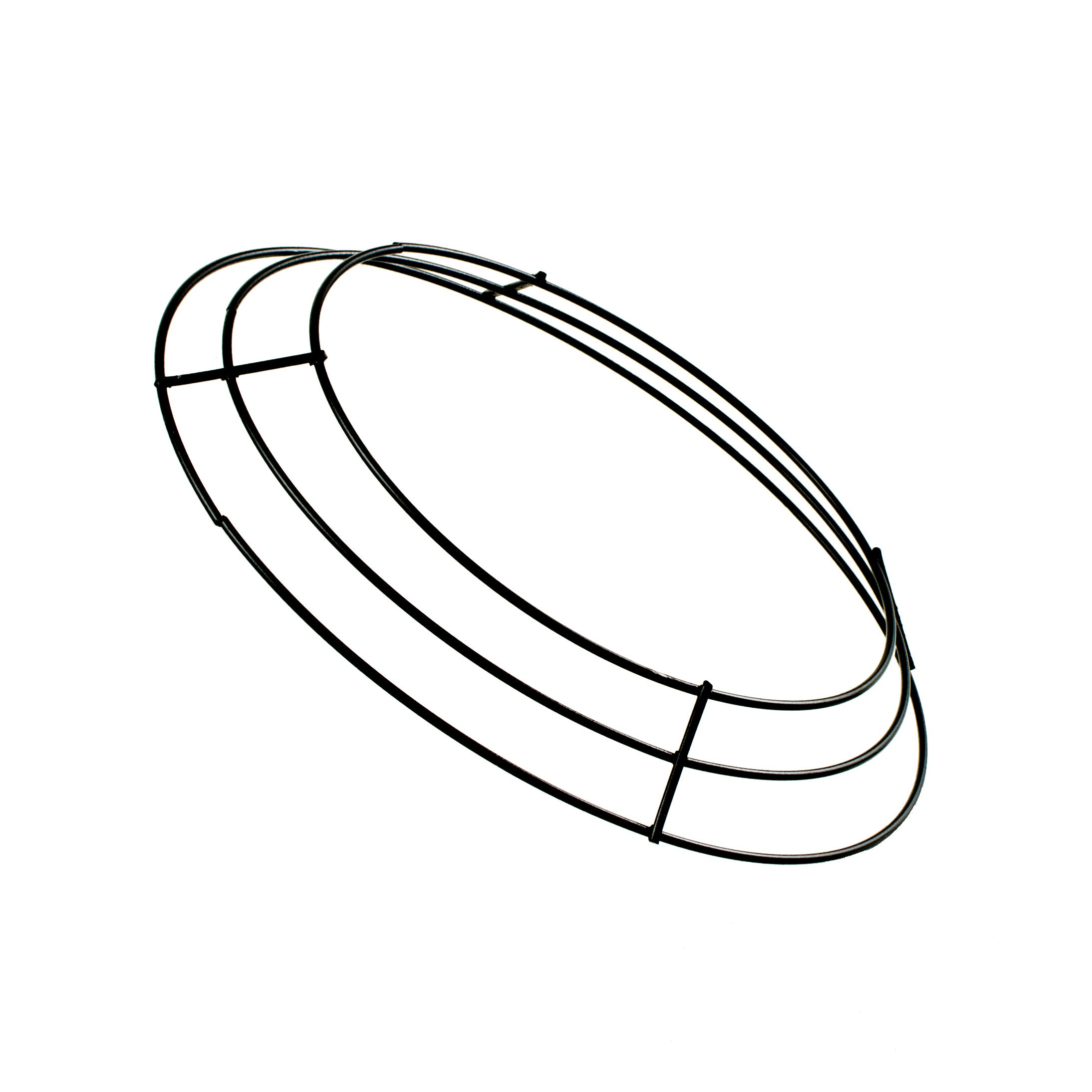 8-inch Wire Wreath Form: 3-Wire Black - Main Image