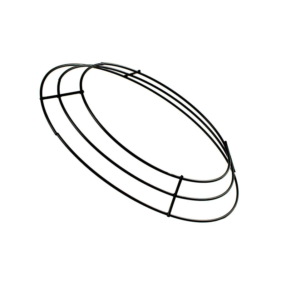 8-inch Wire Wreath Form: 3-Wire Black Lifestyle Photo